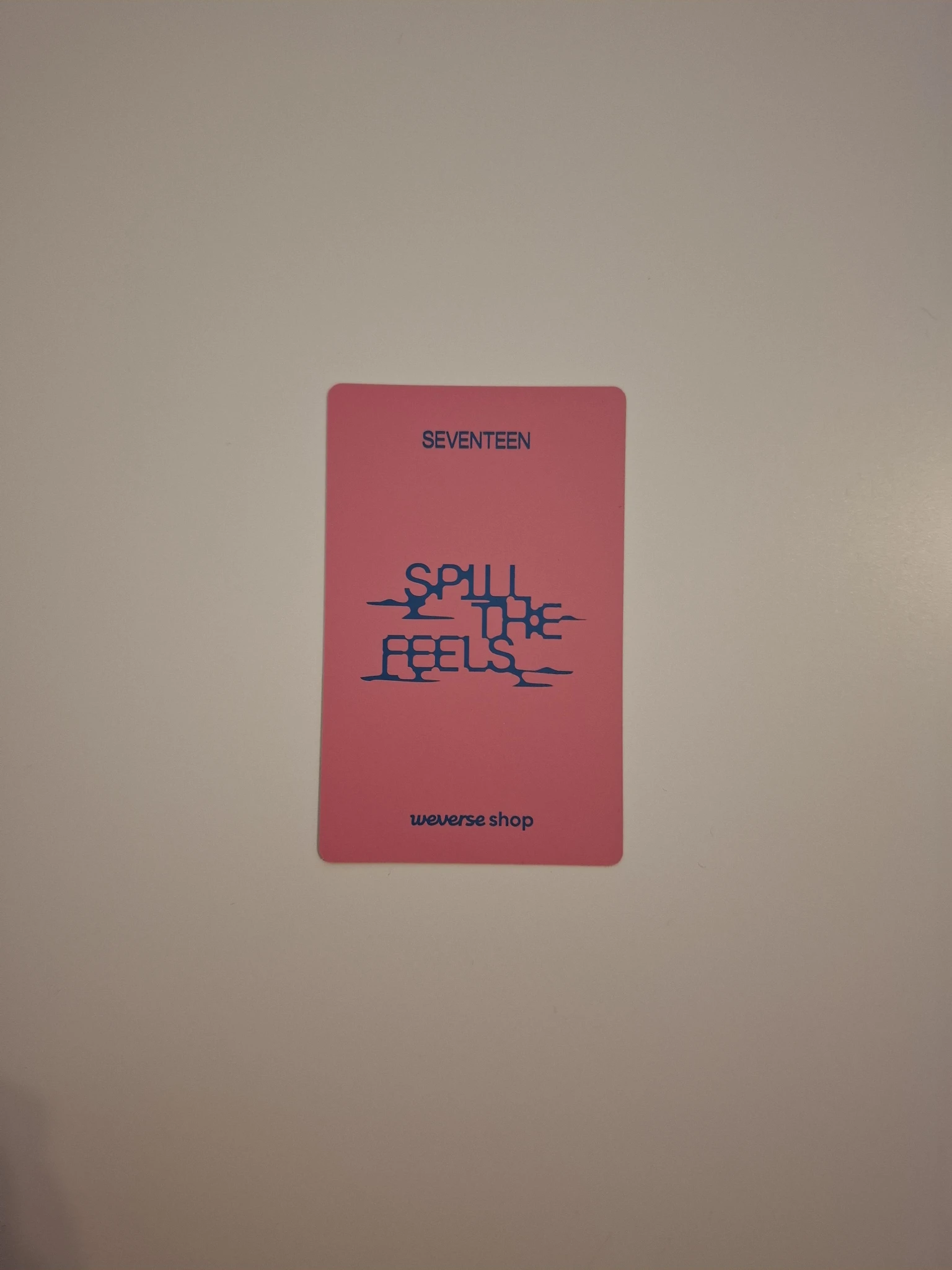 SEVENTEEN Jeonghan SEVENTEEN - Jeonghan - Spill the Feels Album weverse global shop (wvg) carat version postcard supplemental pob (pre-order benefit) listing photo 2
