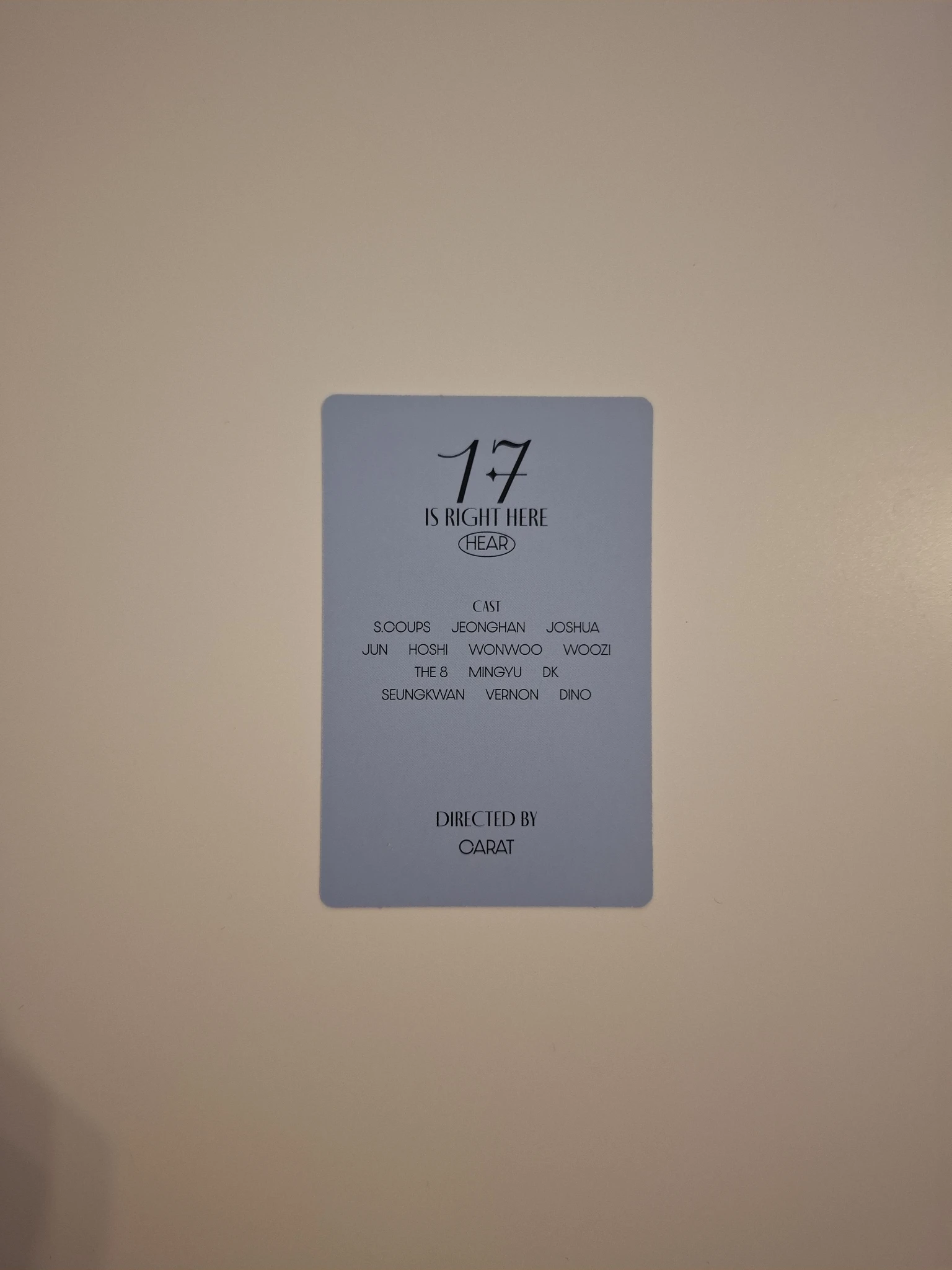 SEVENTEEN Jun SEVENTEEN - Jun - 17 IS RIGHT HERE Album listing photo 2