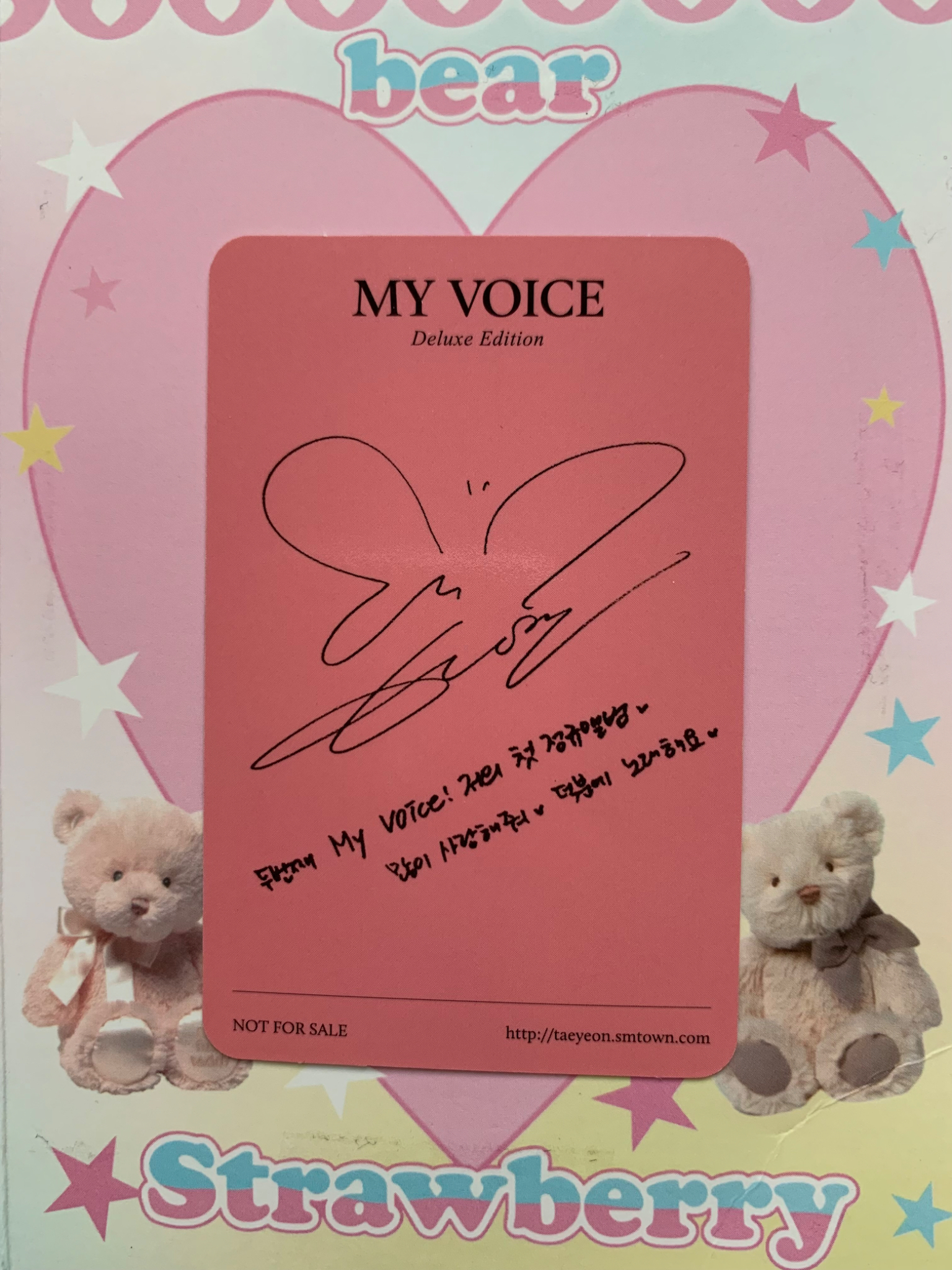 Taeyeon Taeyeon Taeyeon - Taeyeon - My Voice: Deluxe Edition Album album photocard listing photo 2