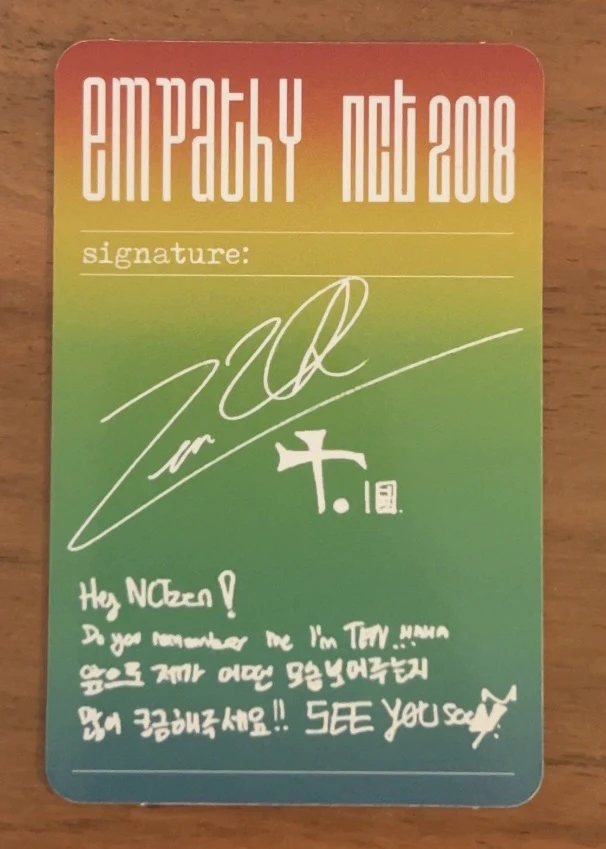 NCT Ten NCT - Ten - NCT 2018 EMPATHY Album listing photo 2