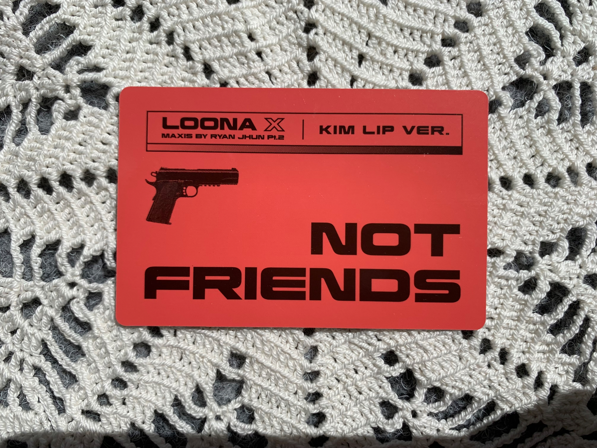 LOONA Kim Lip LOONA - Kim Lip - Not Friends Kim lip vers. Album album photocard listing photo 2