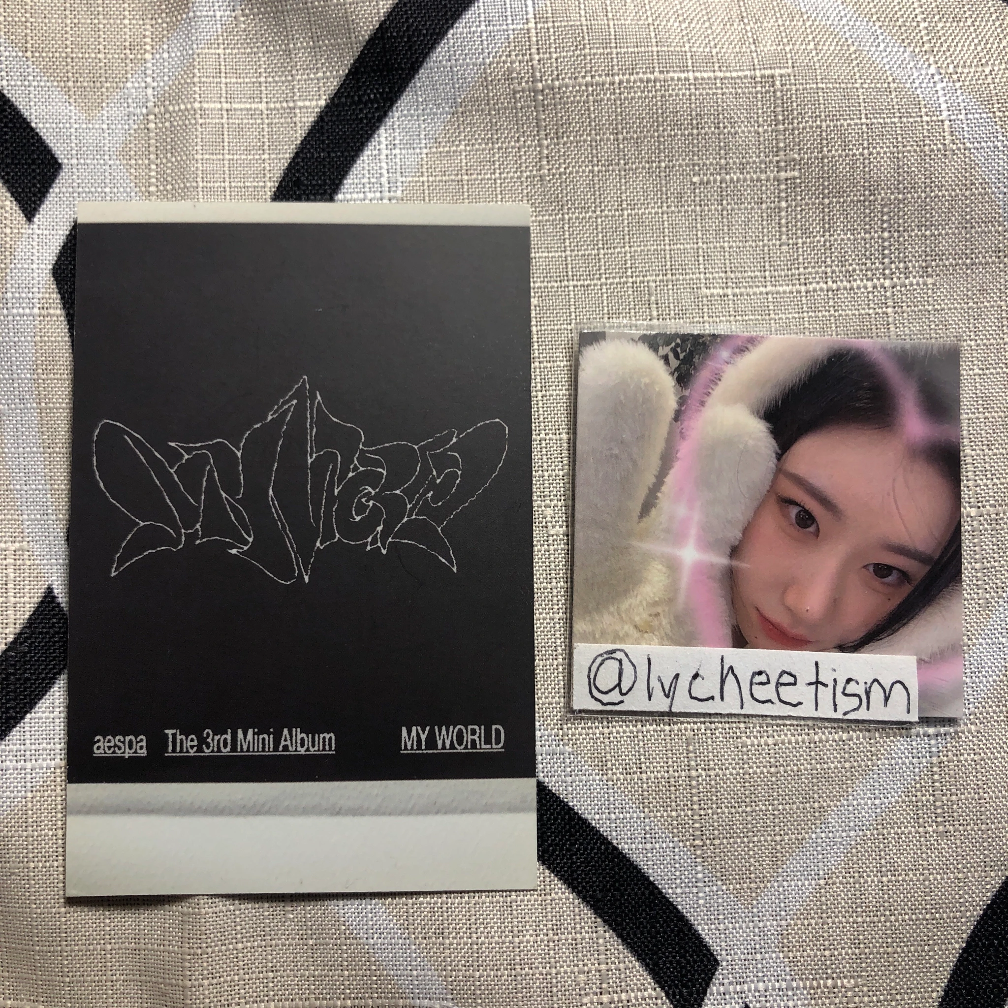 aespa Ningning aespa - Ningning - My World Album album photocard zine version polaroid listing photo 2