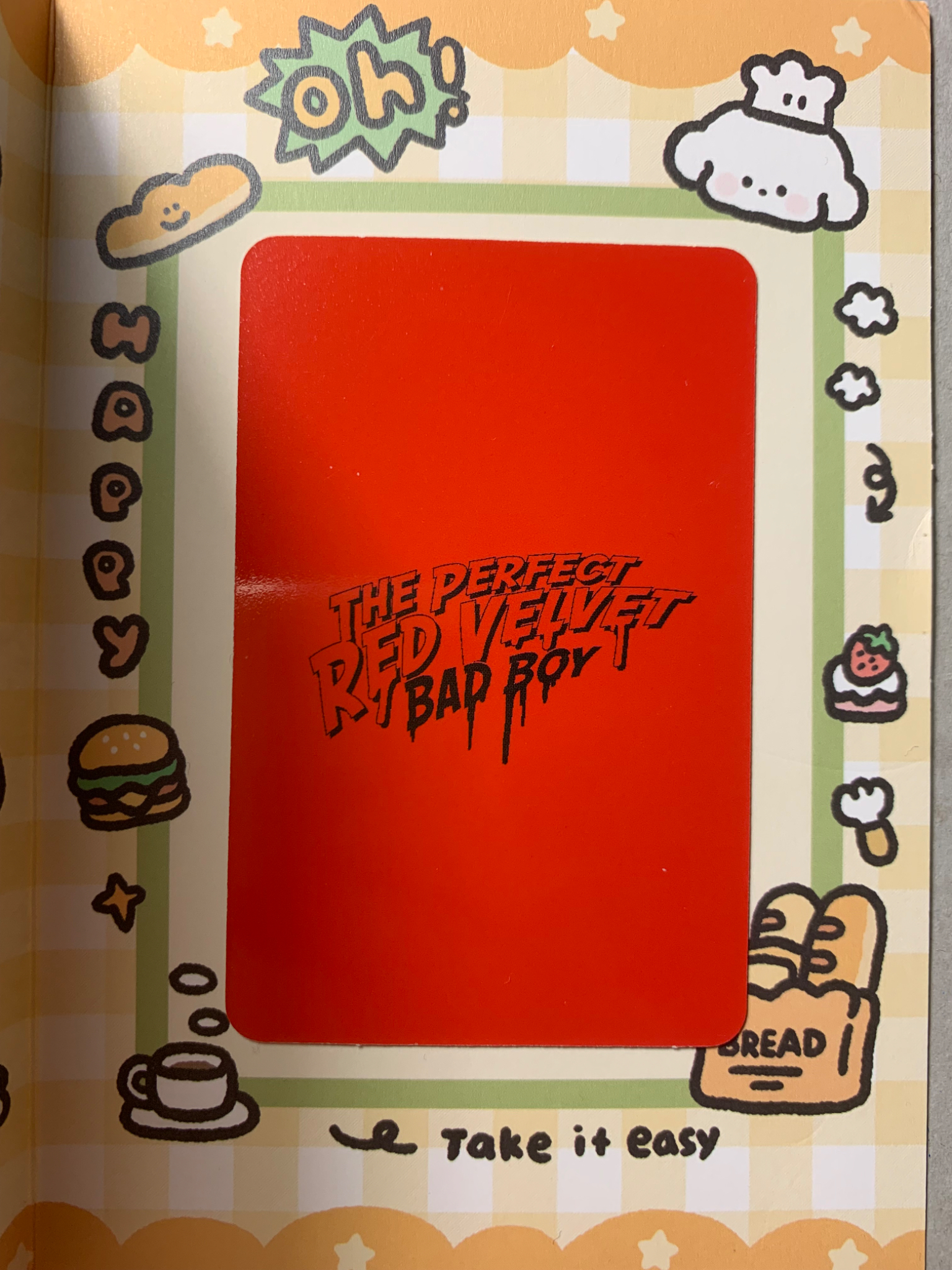 Red Velvet Red Velvet - The Perfect Red Velvet Album album photocard KiT/kihno version horizontal first press only listing photo 2