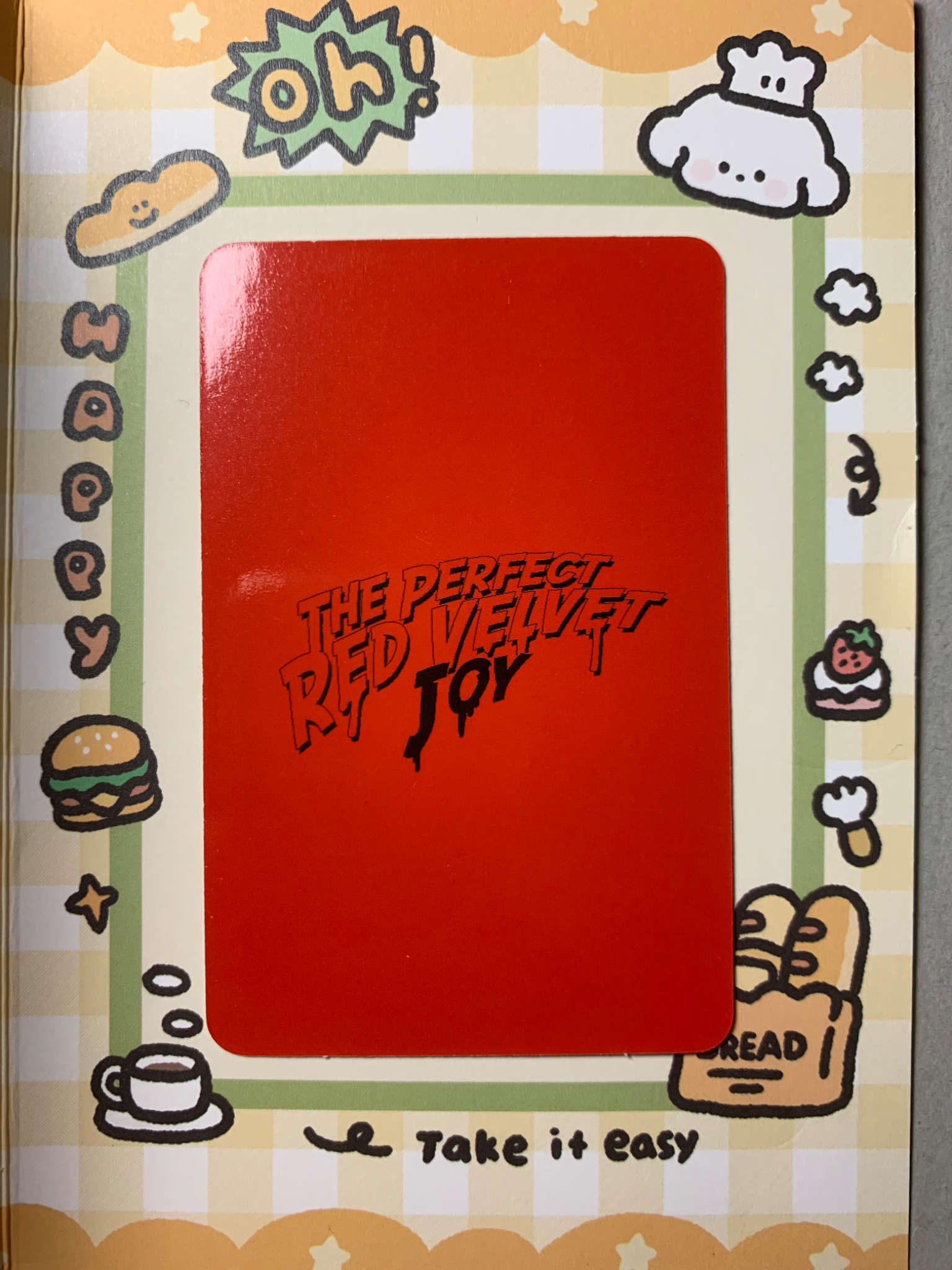 Red Velvet Joy Red Velvet - Joy - The Perfect Red Velvet Album album photocard KiT/kihno version horizontal photocard set first press only listing photo 2