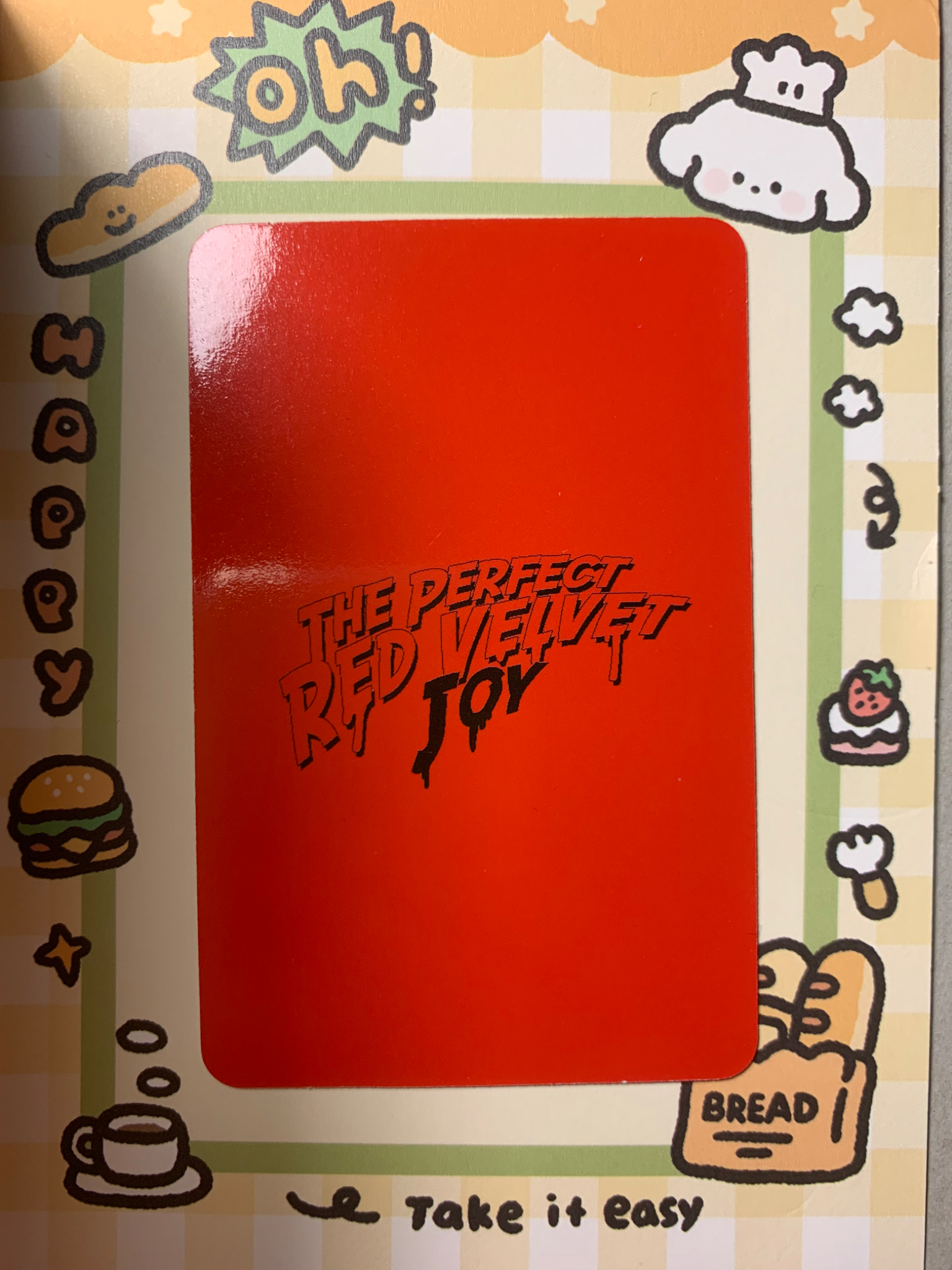 Red Velvet Joy Red Velvet - Joy - The Perfect Red Velvet Album album photocard KiT/kihno version photocard set first press only listing photo 2