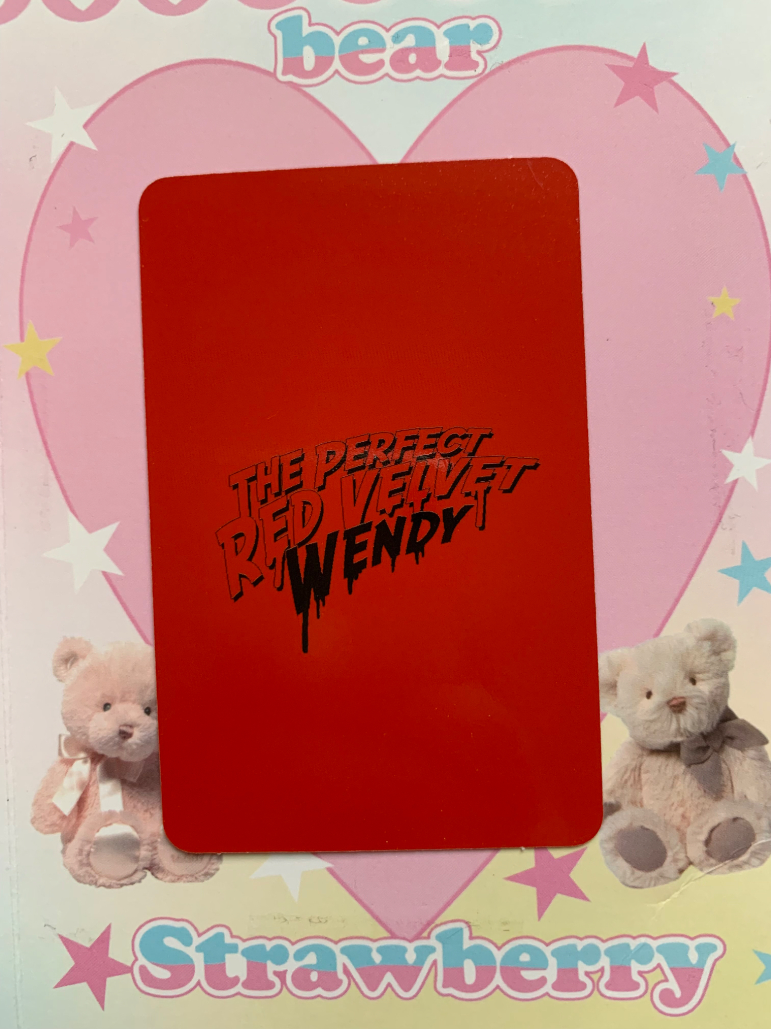 Red Velvet Wendy Red Velvet - Wendy - The Perfect Red Velvet Album album photocard KiT/kihno version horizontal photocard set first press only listing photo 2