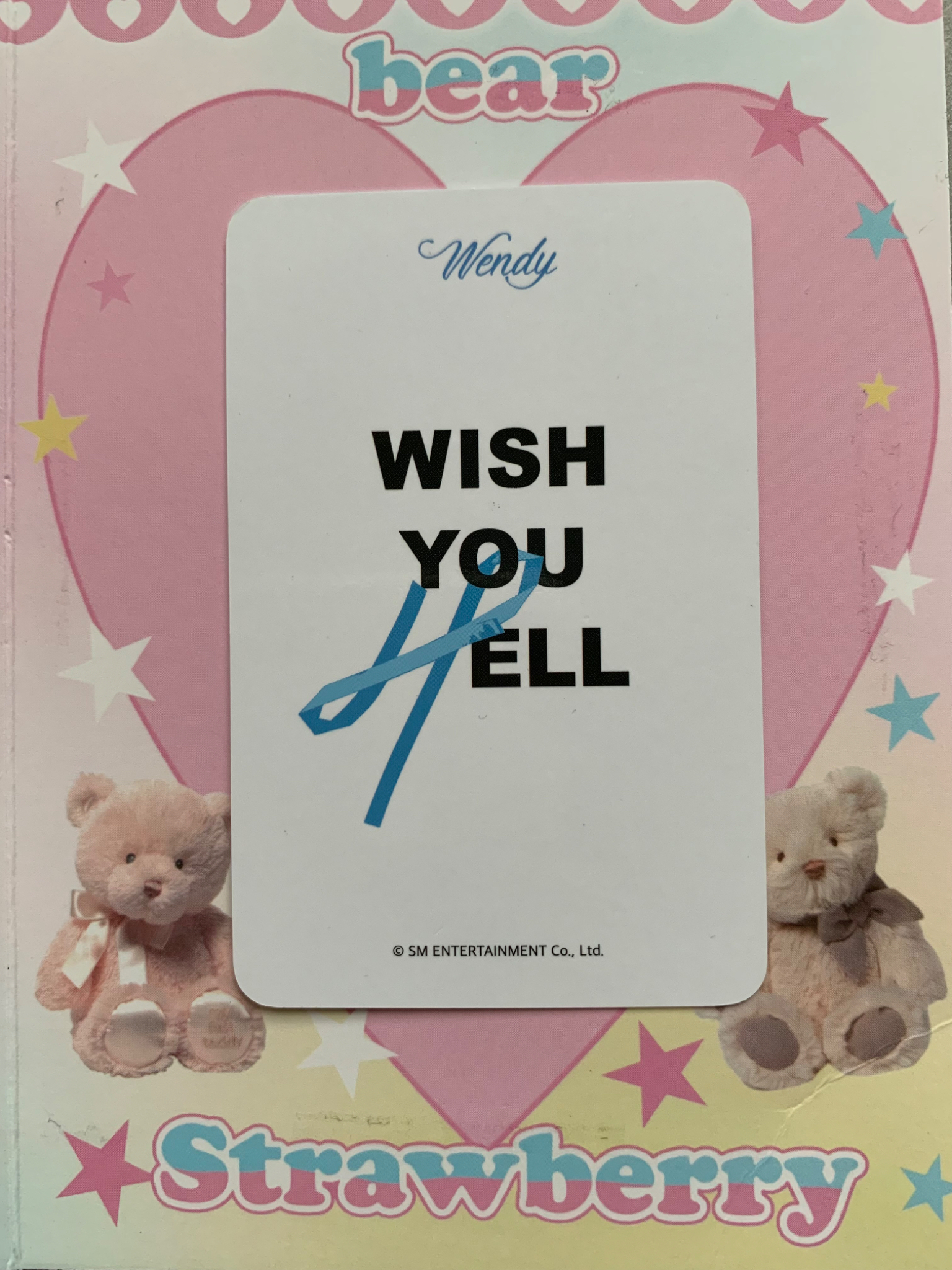 Red Velvet Wendy Red Velvet - Wendy - Wish You Hell Album pob (pre-order benefit) yes24 listing photo 2