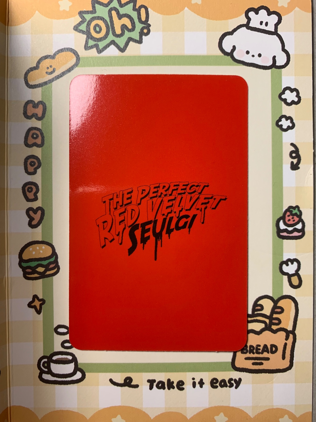 Red Velvet Seulgi Red Velvet - Seulgi - The Perfect Red Velvet Album album photocard KiT/kihno version photocard set first press only listing photo 2