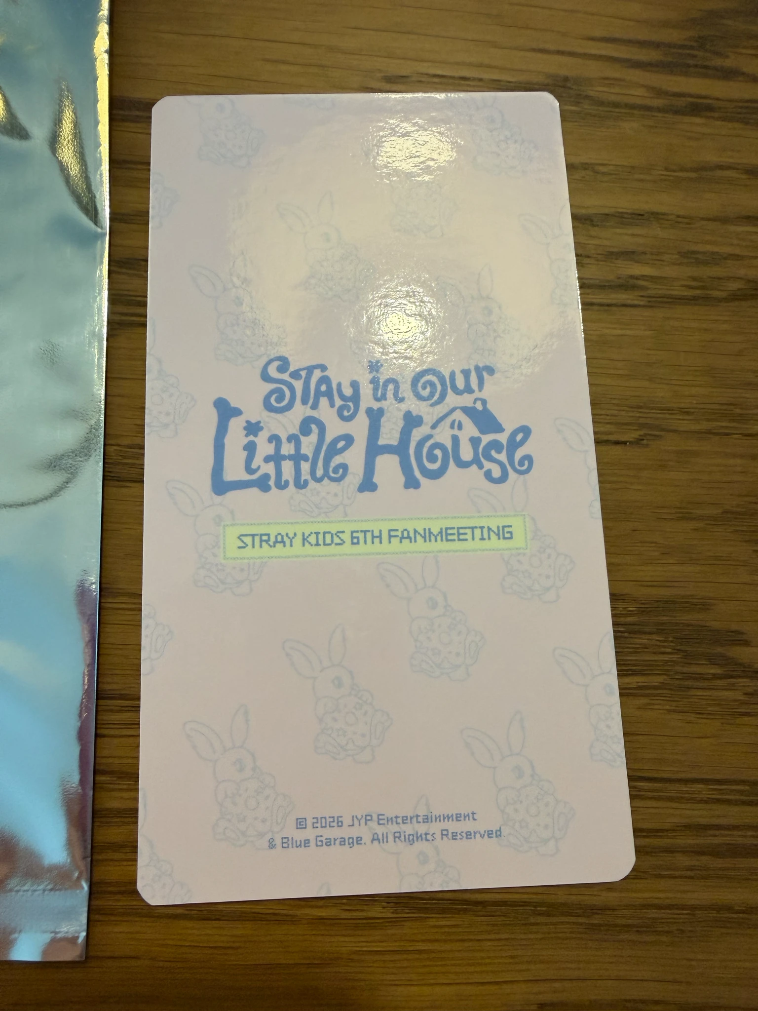 Stray Kids Hyunjin Stray Kids - Hyunjin - 6th Fanmeeting - STAY in Our Little House Event trading card non-standard size merch listing photo 2