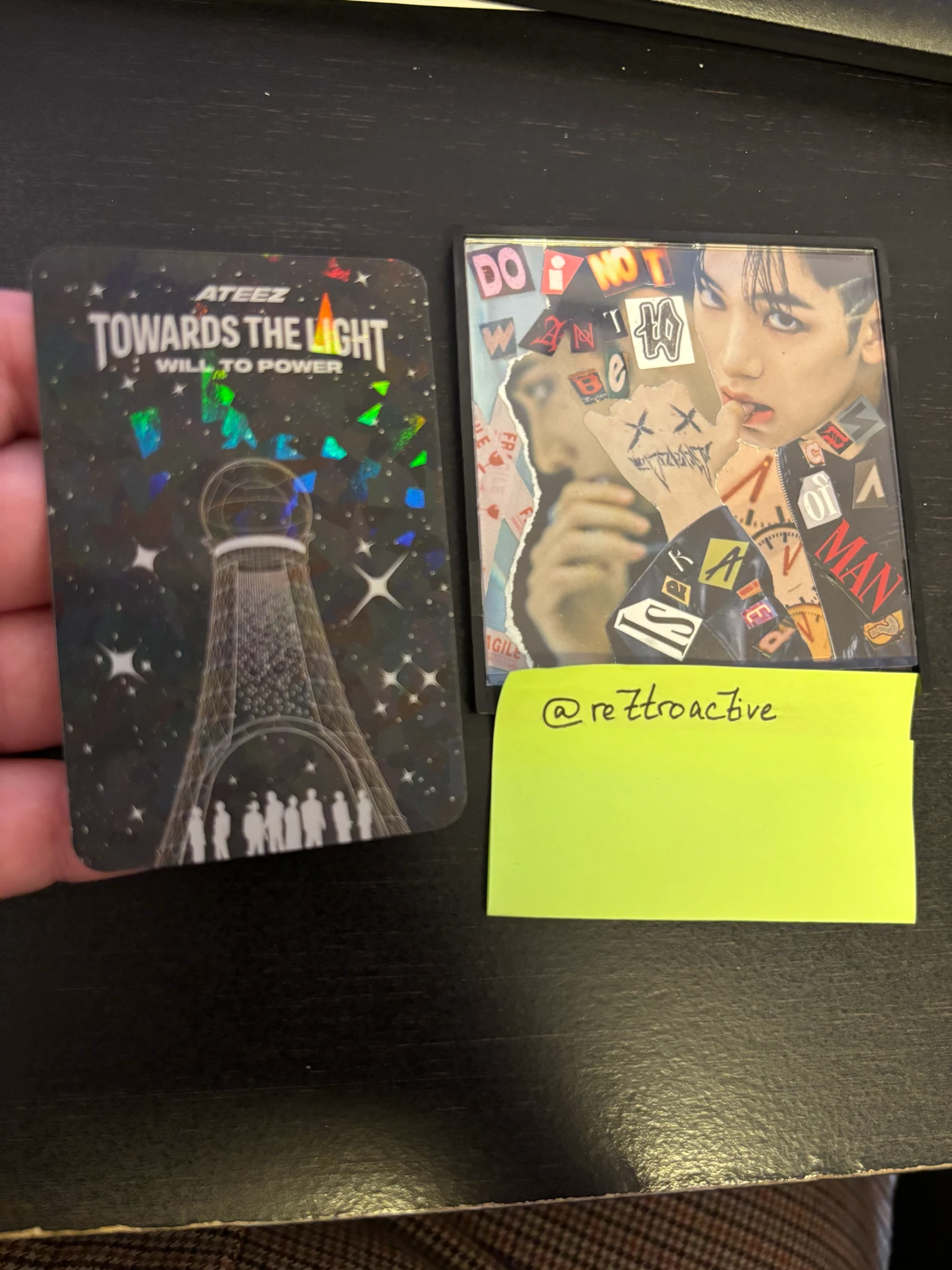 ATEEZ Seonghwa ATEEZ - Seonghwa - Towards The Light : Will To Power World Tour 2024 - 2025 Event silver foil photocard holographic (hologram) listing photo 2