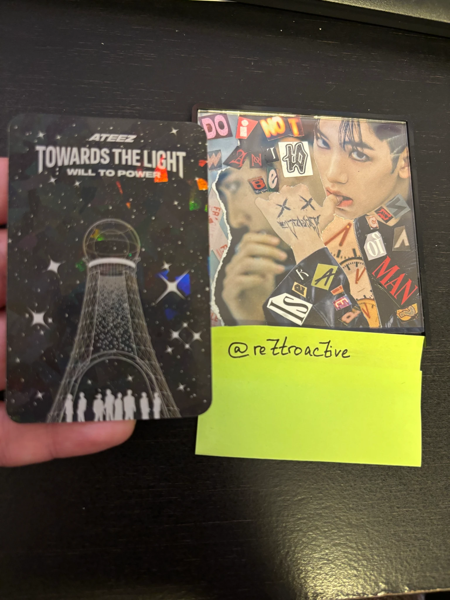 ATEEZ Yunho ATEEZ - Yunho - Towards The Light : Will To Power World Tour 2024 - 2025 Event silver foil photocard holographic (hologram) listing photo 2