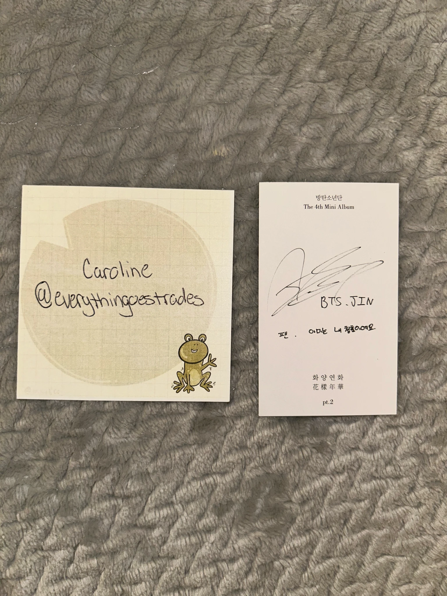 BTS Jin BTS - Jin - The Most Beautiful Moment in Life Pt.2 Album album photocard listing photo 2