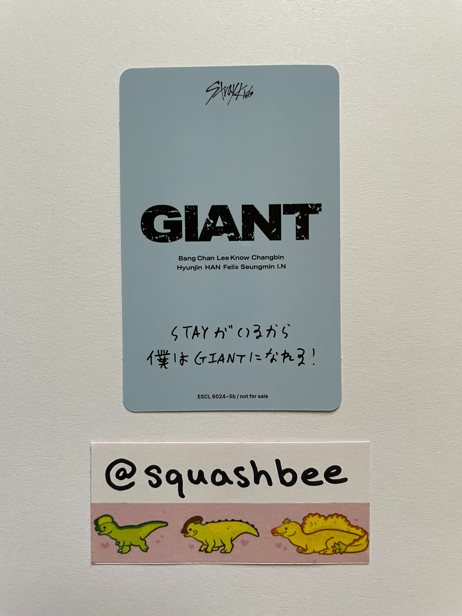 Stray Kids Seungmin Stray Kids - Seungmin - GIANT Album A version album photocard limited edition FPO listing photo 2