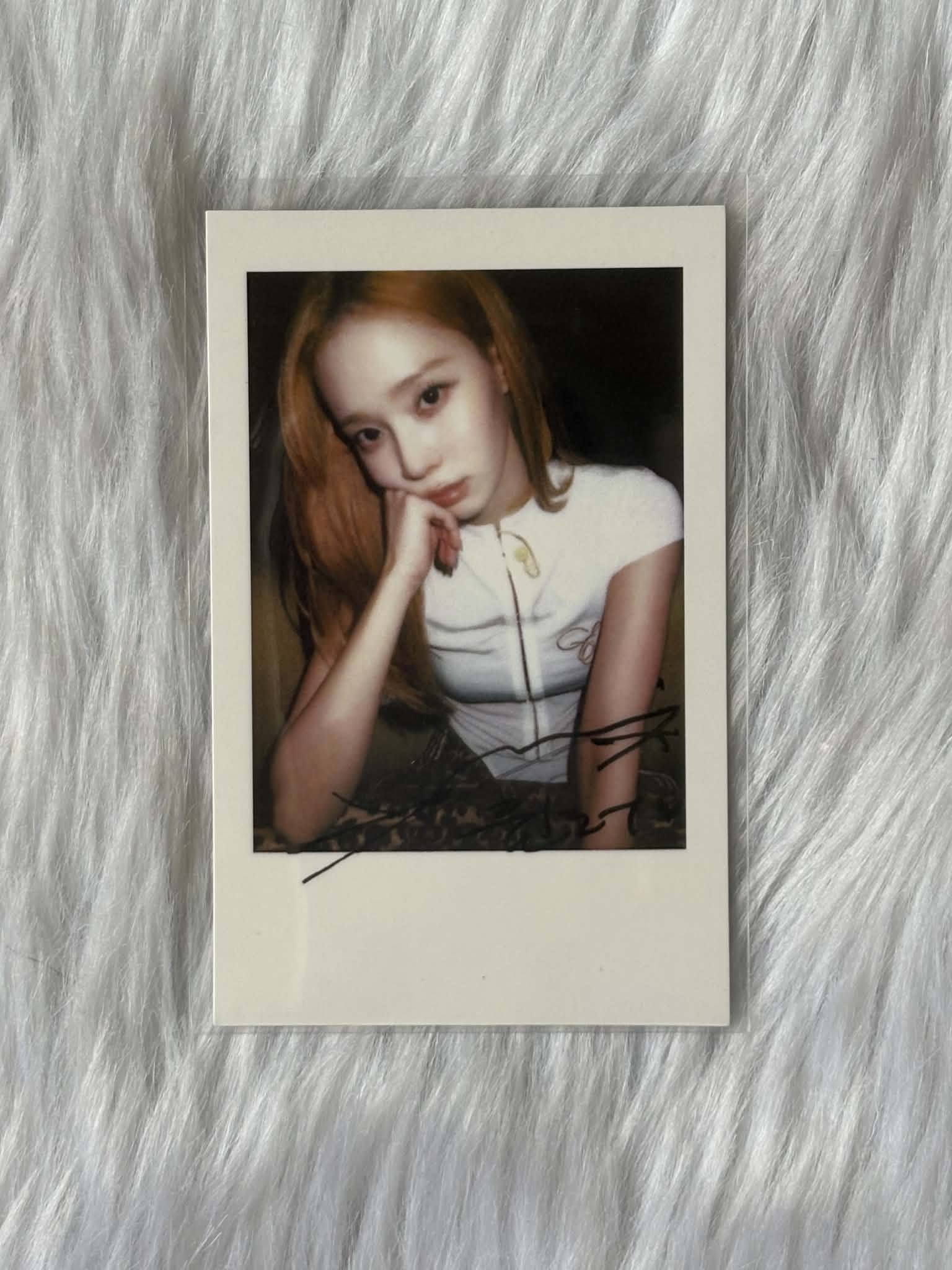 aespa Winter aespa - Winter - Lemonade Album pob (pre-order benefit) kmstation polaroid printed signature B version listing photo 2