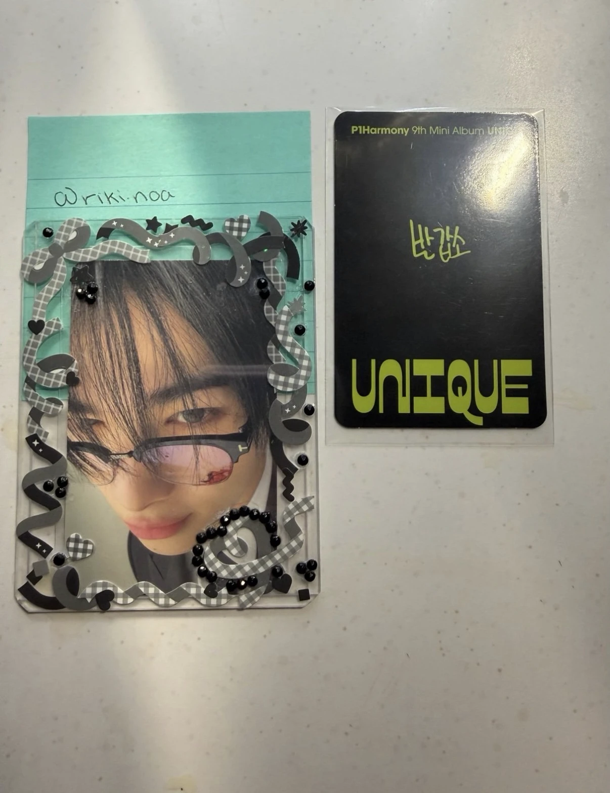 P1Harmony Theo P1Harmony - Theo - UNIQUE Album album photocard listing photo 2