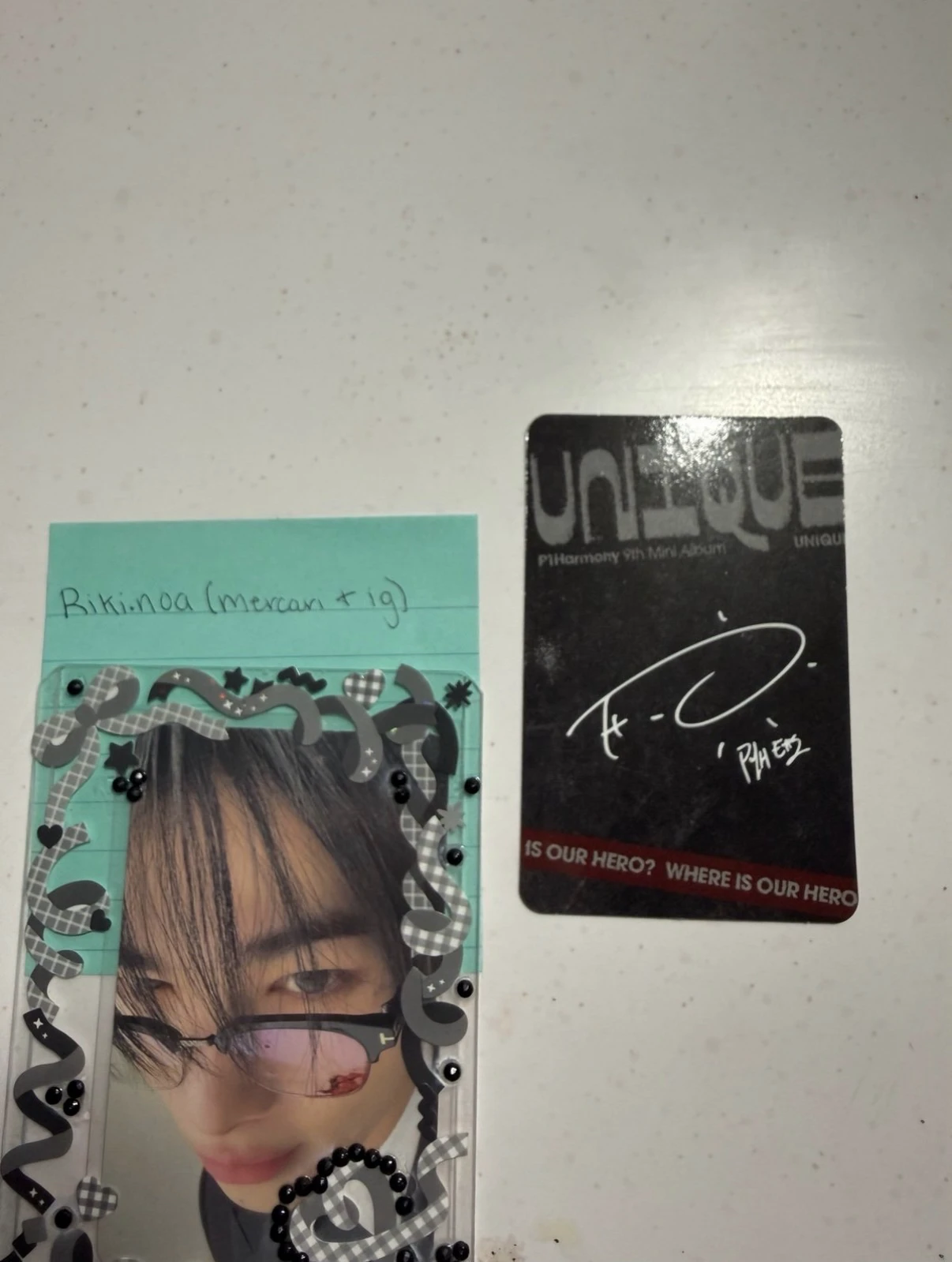 P1Harmony Theo P1Harmony - Theo - UNIQUE Album album photocard listing photo 2
