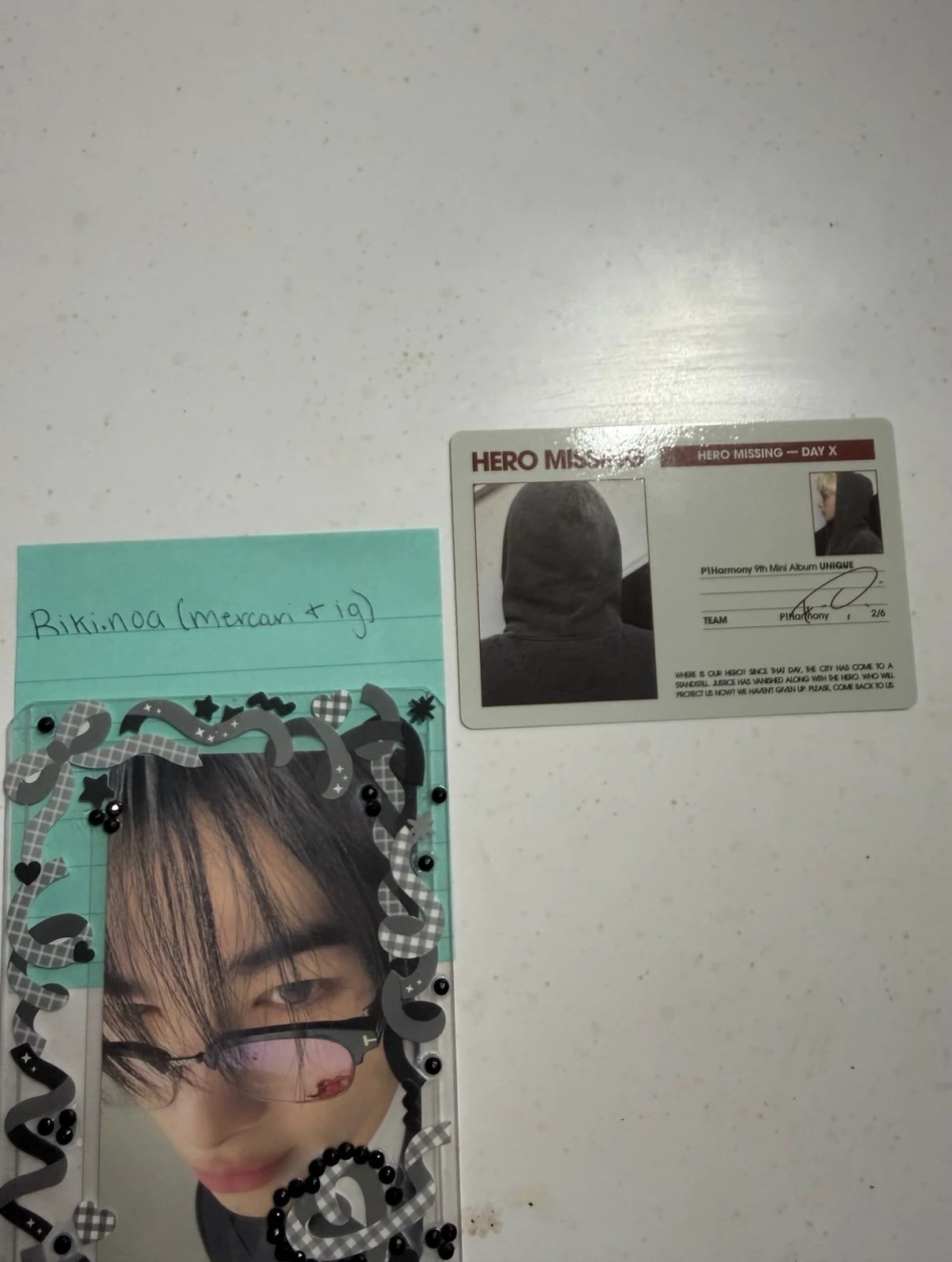 P1Harmony Theo P1Harmony - Theo - UNIQUE Album album photocard listing photo 2