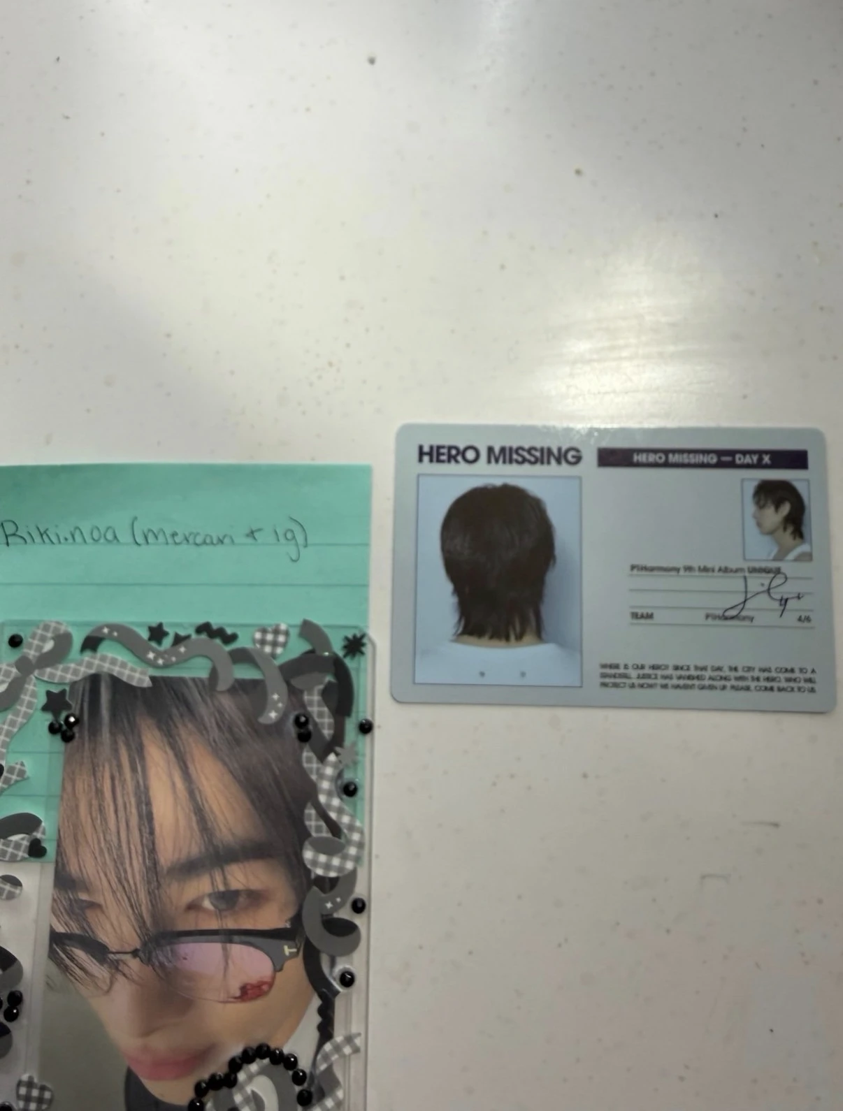 P1Harmony Intak P1Harmony - Intak - UNIQUE Album album inclusion id card B version double-sided listing photo 2