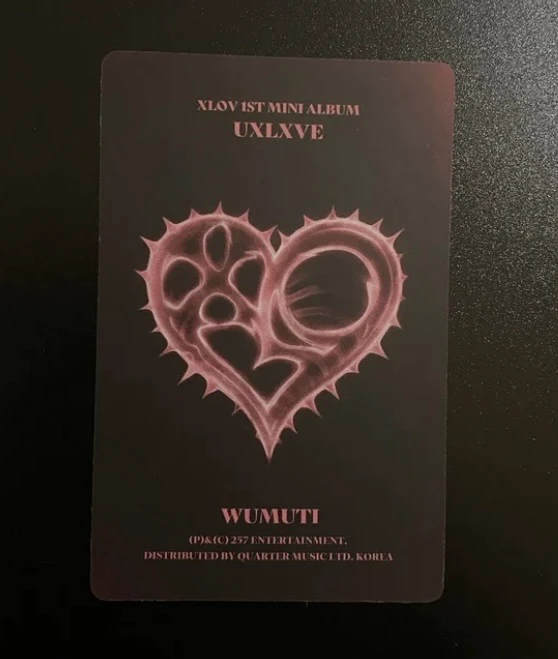 XLOV Wumuti XLOV - Wumuti - UXLXVE Album album photocard US exclusive O version listing photo 2