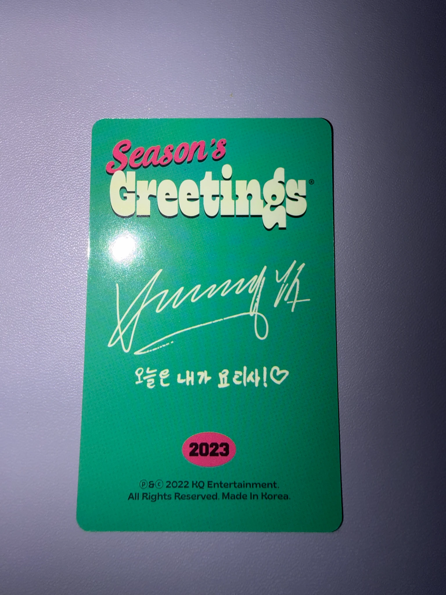 ATEEZ Yeosang ATEEZ - Yeosang - 2023 SEASONS GREETINGS Other season's greetings kq shop listing photo 2
