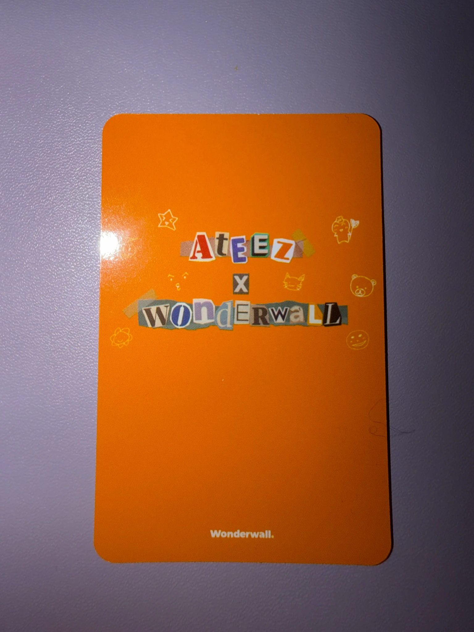 ATEEZ Yeosang ATEEZ - Yeosang - Wonderwall Merchline Other merch photocard round 1 brand collaboration first collaboration wonderwall listing photo 2