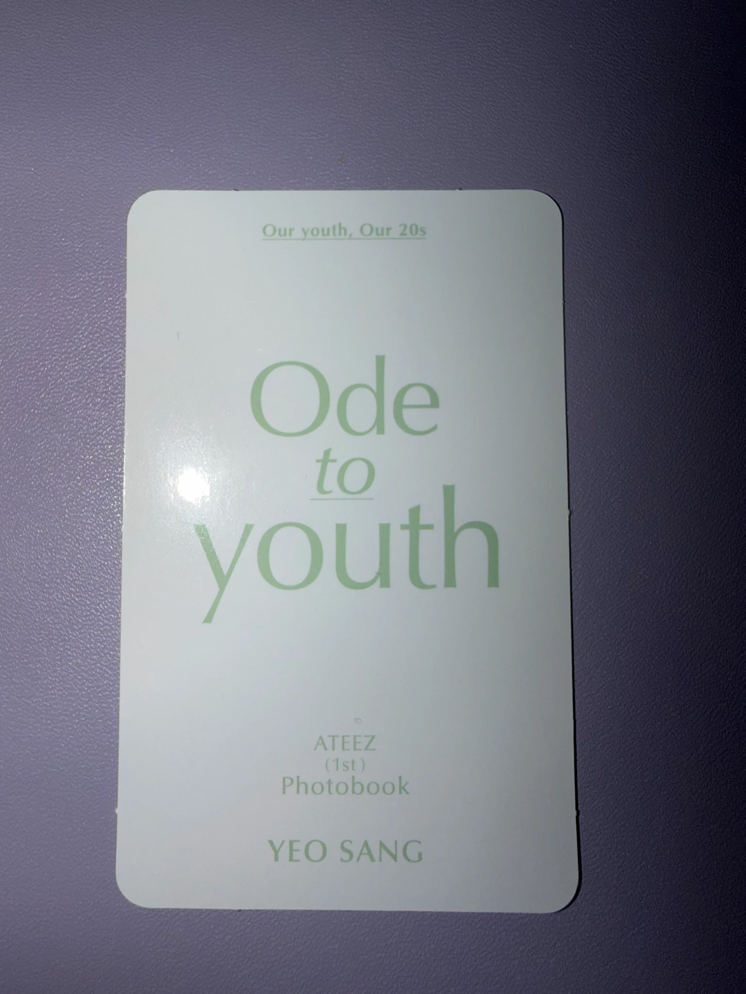 ATEEZ Yeosang ATEEZ - Yeosang - 1ST PHOTOBOOK [ODE TO YOUTH] Other photocard set listing photo 2