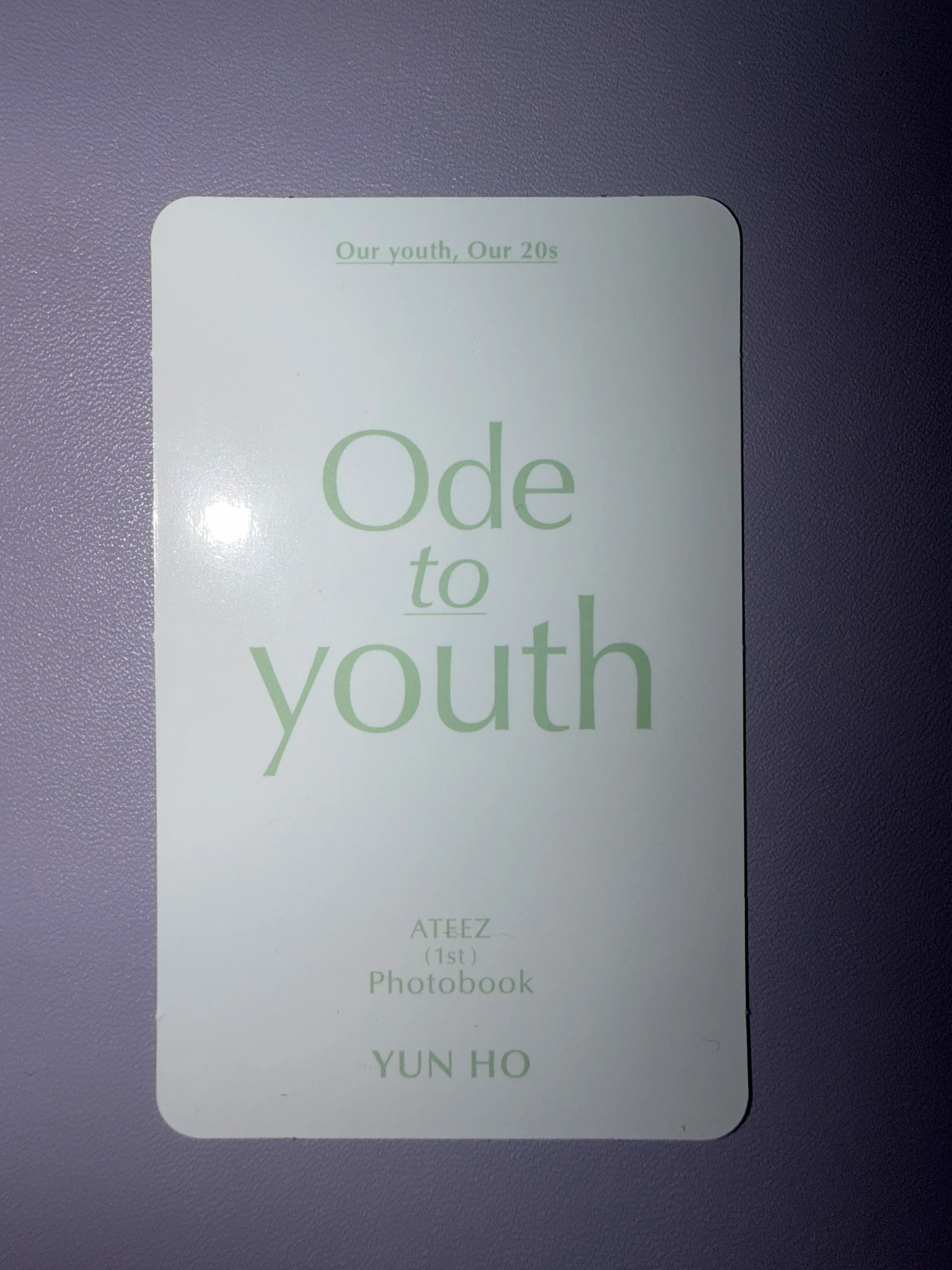 ATEEZ Yunho ATEEZ - Yunho - 1ST PHOTOBOOK [ODE TO YOUTH] Other photocard set listing photo 2