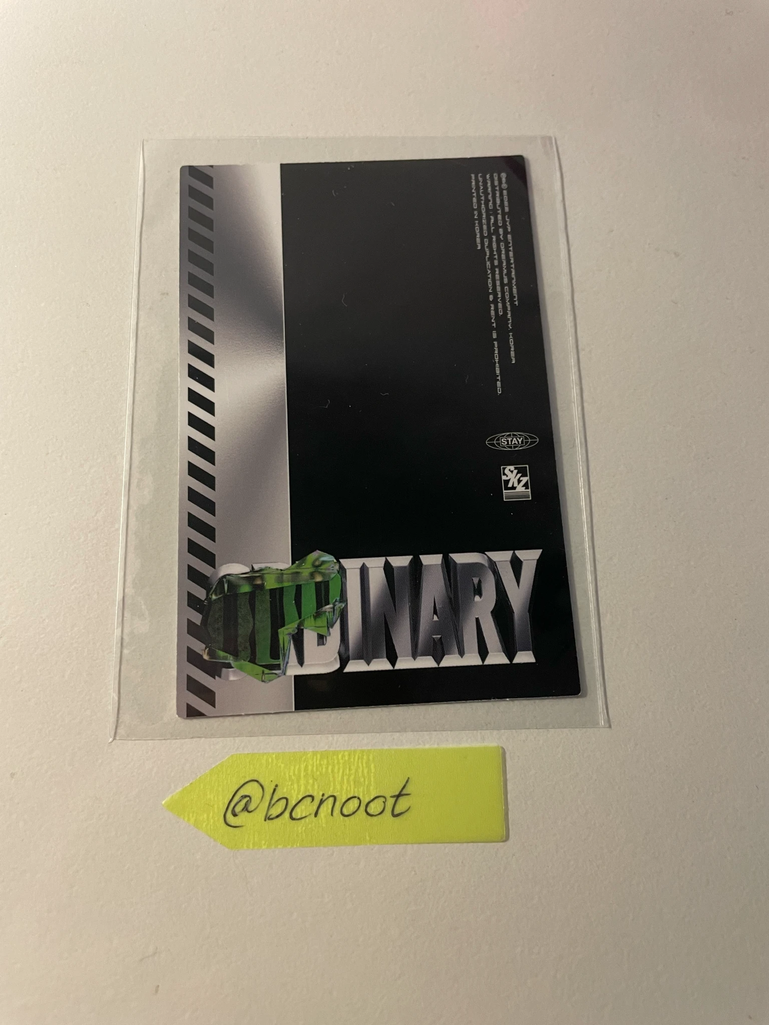 Stray Kids Felix Stray Kids - Felix - Oddinary Album album photocard id card listing photo 2