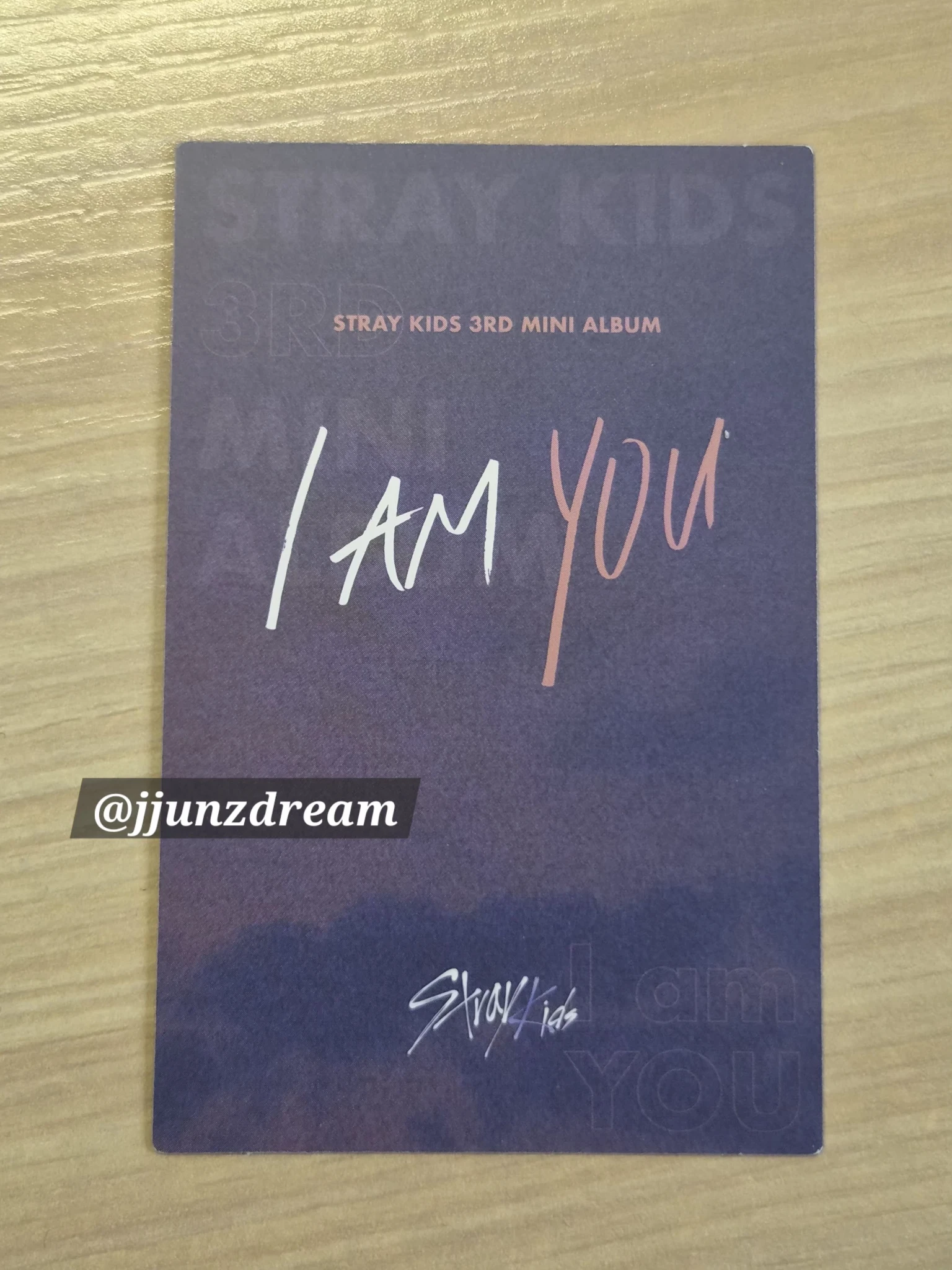 Stray Kids Felix Stray Kids - Felix - I am YOU Album album photocard pre-order benefit first press only listing photo 2