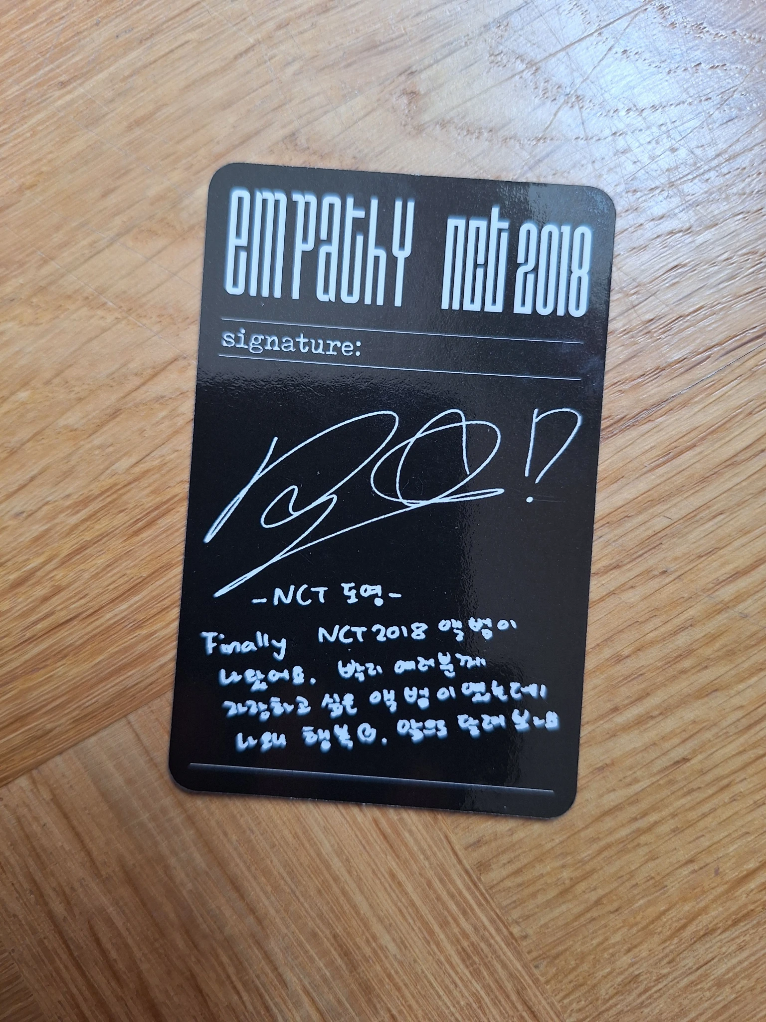 NCT Doyoung NCT - Doyoung - NCT 2018 EMPATHY Album listing photo 2