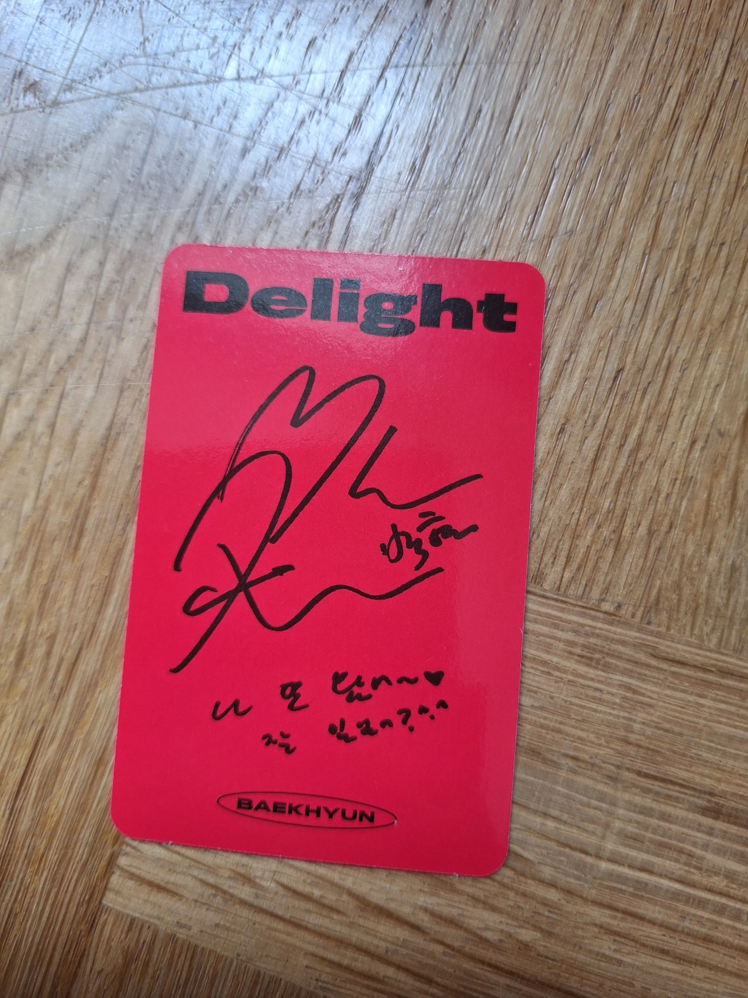 EXO Baekhyun EXO - Baekhyun - Delight Album korean album solo album album photocard chemistry version listing photo 2