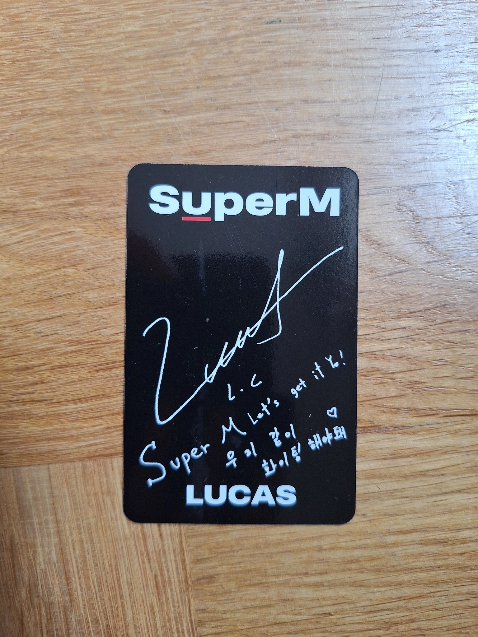 SuperM Lucas SuperM - Lucas - SuperM Album album photocard USA listing photo 2