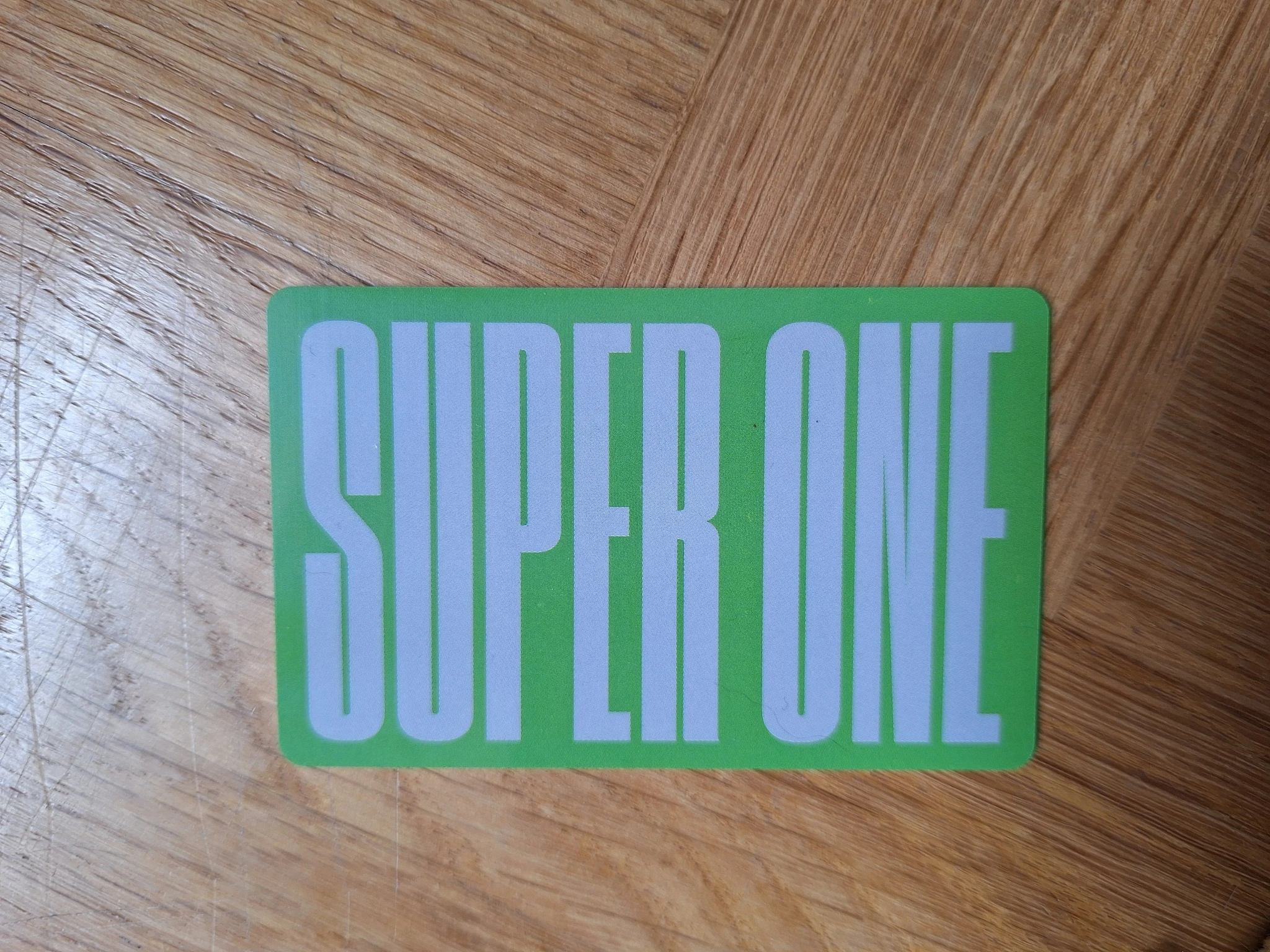 SuperM Lucas SuperM - Lucas - Super One Album album photocard id card listing photo 2