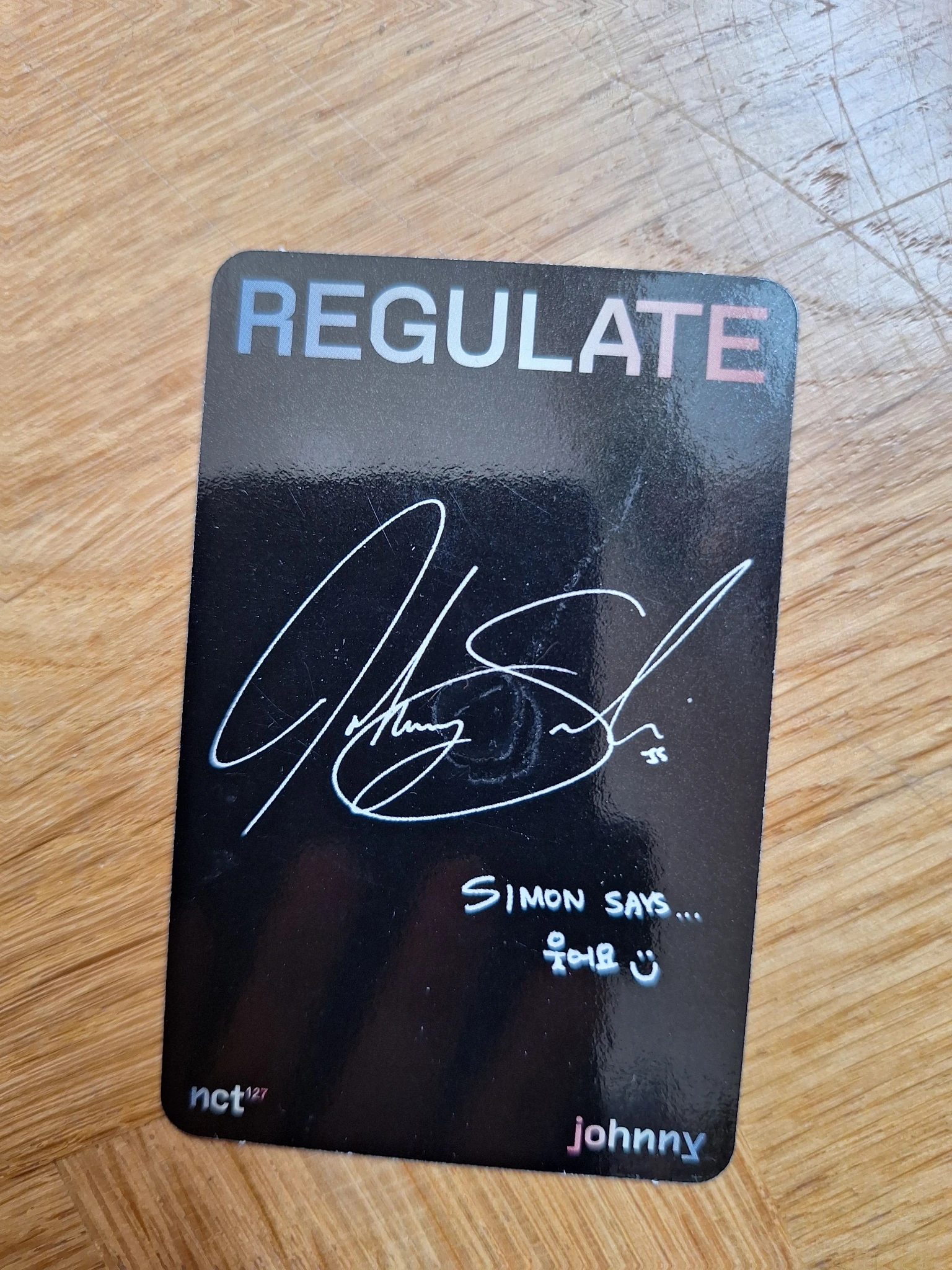 NCT 127 Johnny NCT 127 - Johnny  - NCT #127 REGULATE Album listing photo 2