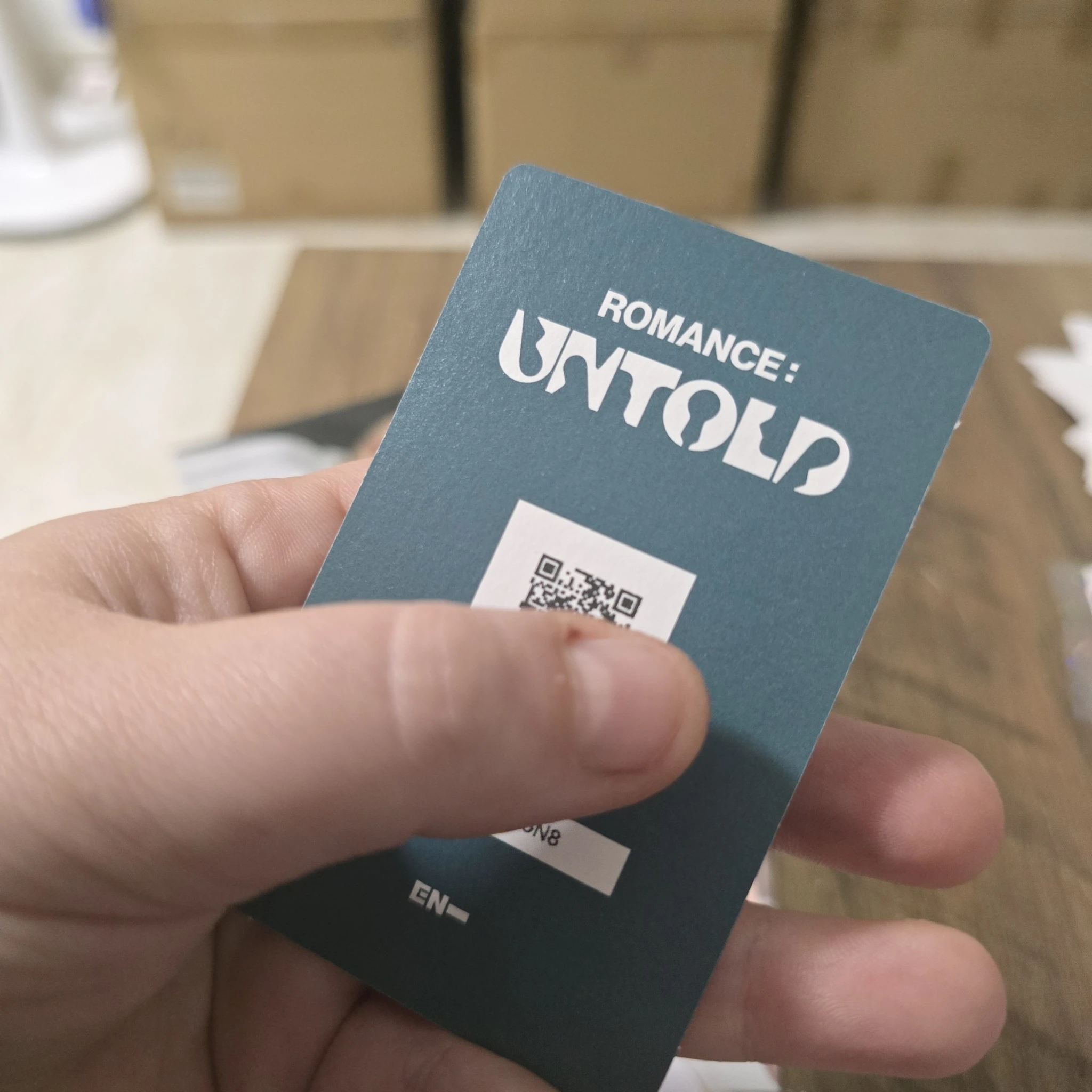 ENHYPEN ENHYPEN - ROMANCE: UNTOLD Album weverse album version qr card album photocard korean album inceptio version concessio version arcanum version listing photo 2
