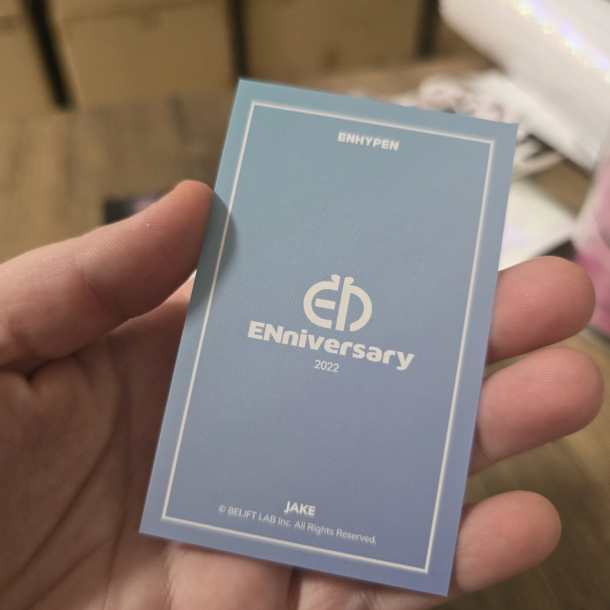 ENHYPEN Jake ENHYPEN - Jake - 2nd ENniversary Event merch photocard binder note listing photo 2