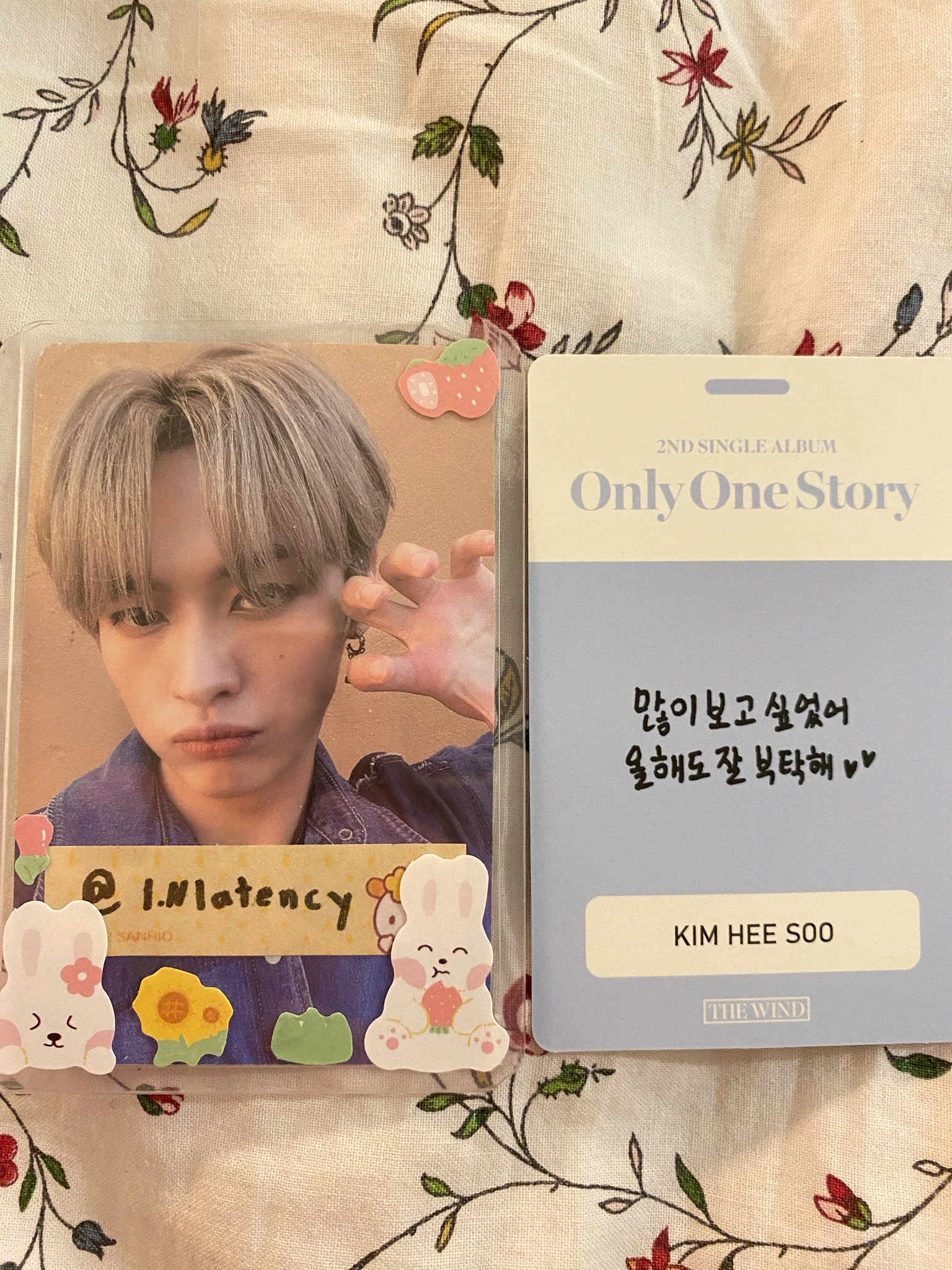 The Wind Kim Heesoo The Wind - Kim Heesoo - Only One Story Album day 1 version A version album photocard listing photo 2
