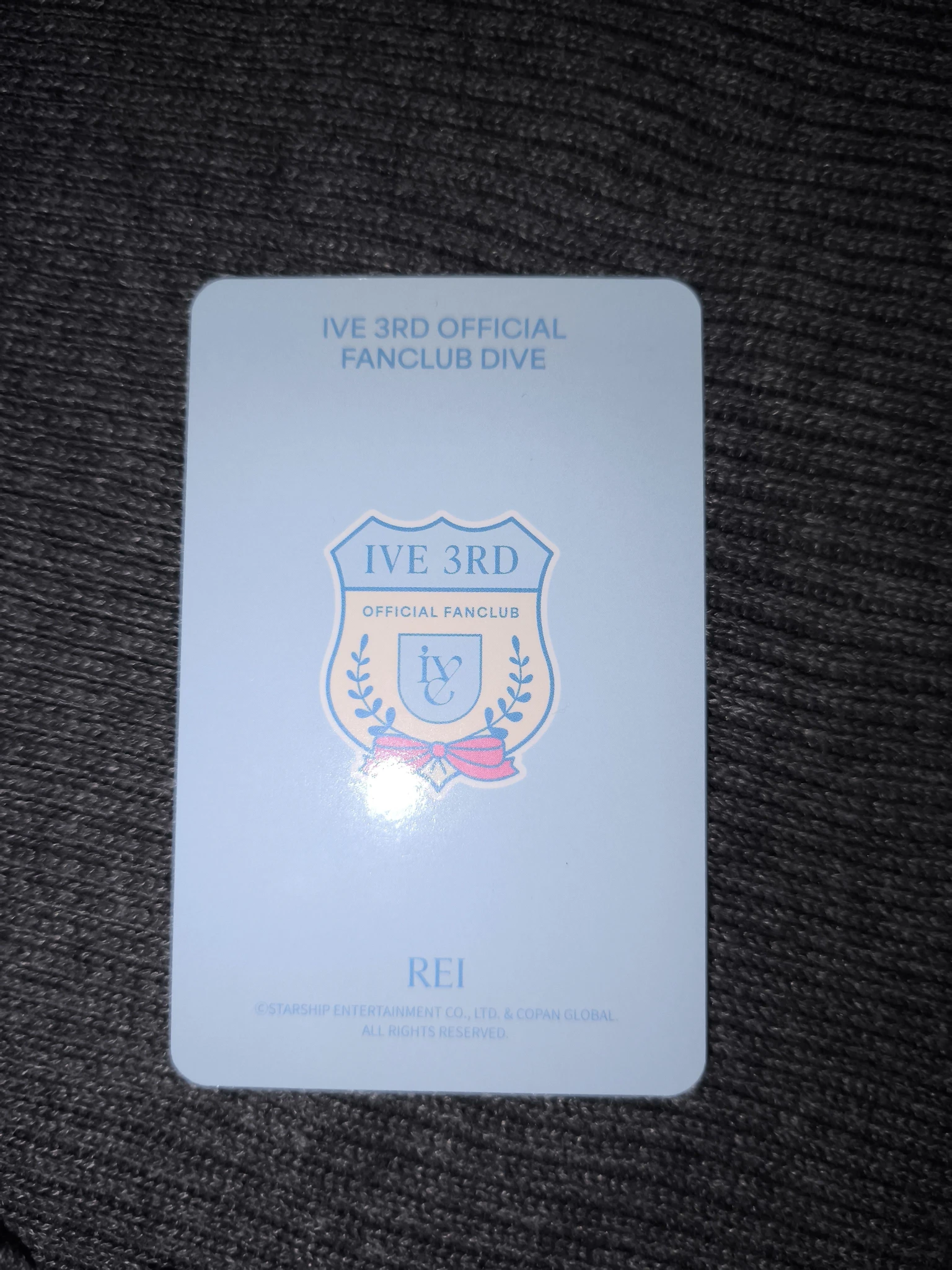 IVE Rei IVE - Rei - 3rd DIVE Official Fanclub: IVE SCOUT Other photocard set listing photo 2