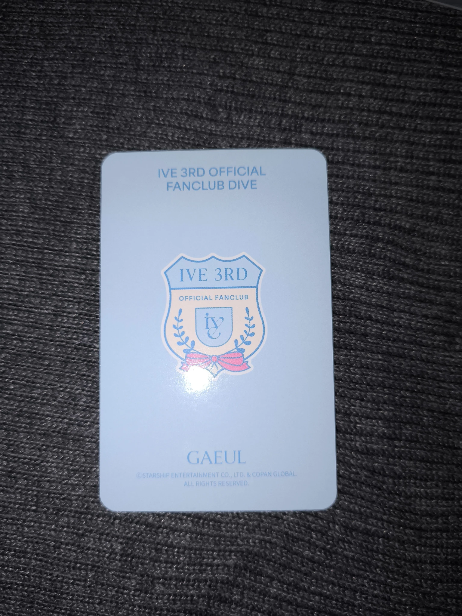 IVE Gaeul IVE - Gaeul - 3rd DIVE Official Fanclub: IVE SCOUT Other photocard set listing photo 2