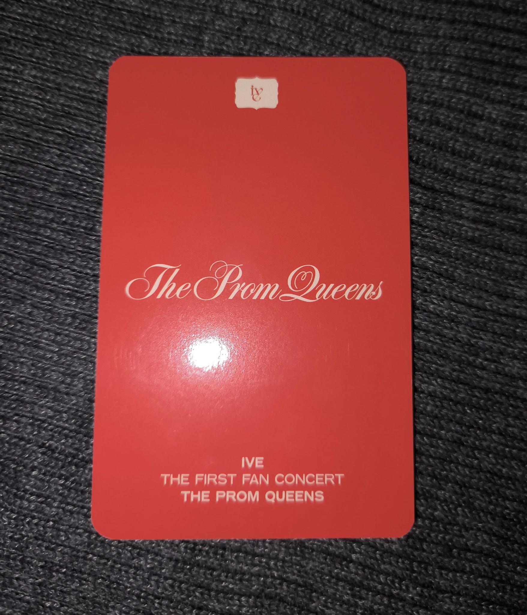 IVE Rei IVE - Rei - The Prom Queens: 1st Fan Concert Event trading card selfie version B version listing photo 2
