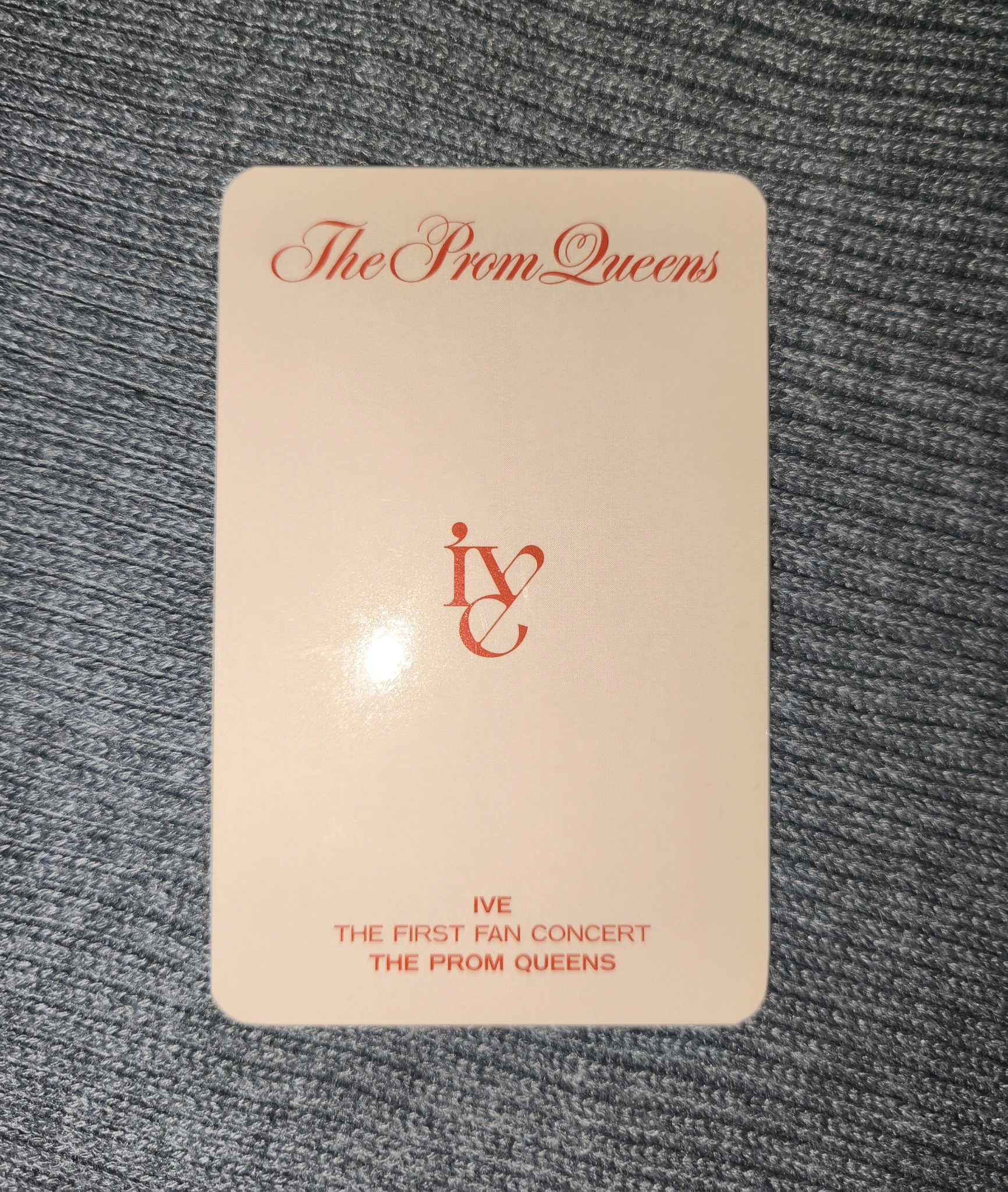IVE Rei IVE - Rei - The Prom Queens: 1st Fan Concert Event pvc photo holder merch photocard listing photo 2