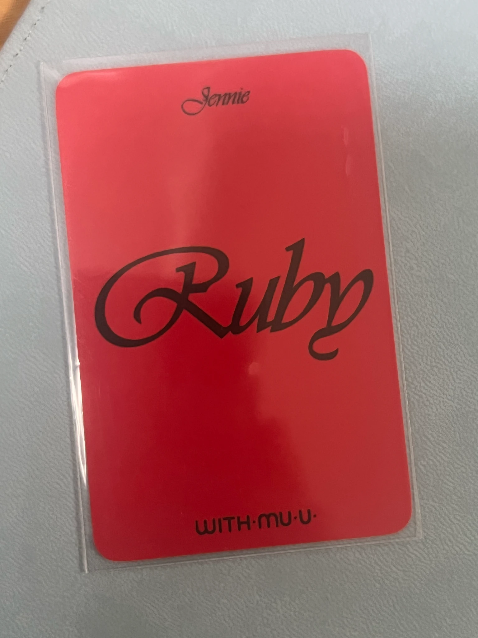 BLACKPINK Jennie Jennie - Jennie - Ruby Album withmuu fansign video call pre-order benefit listing photo 2