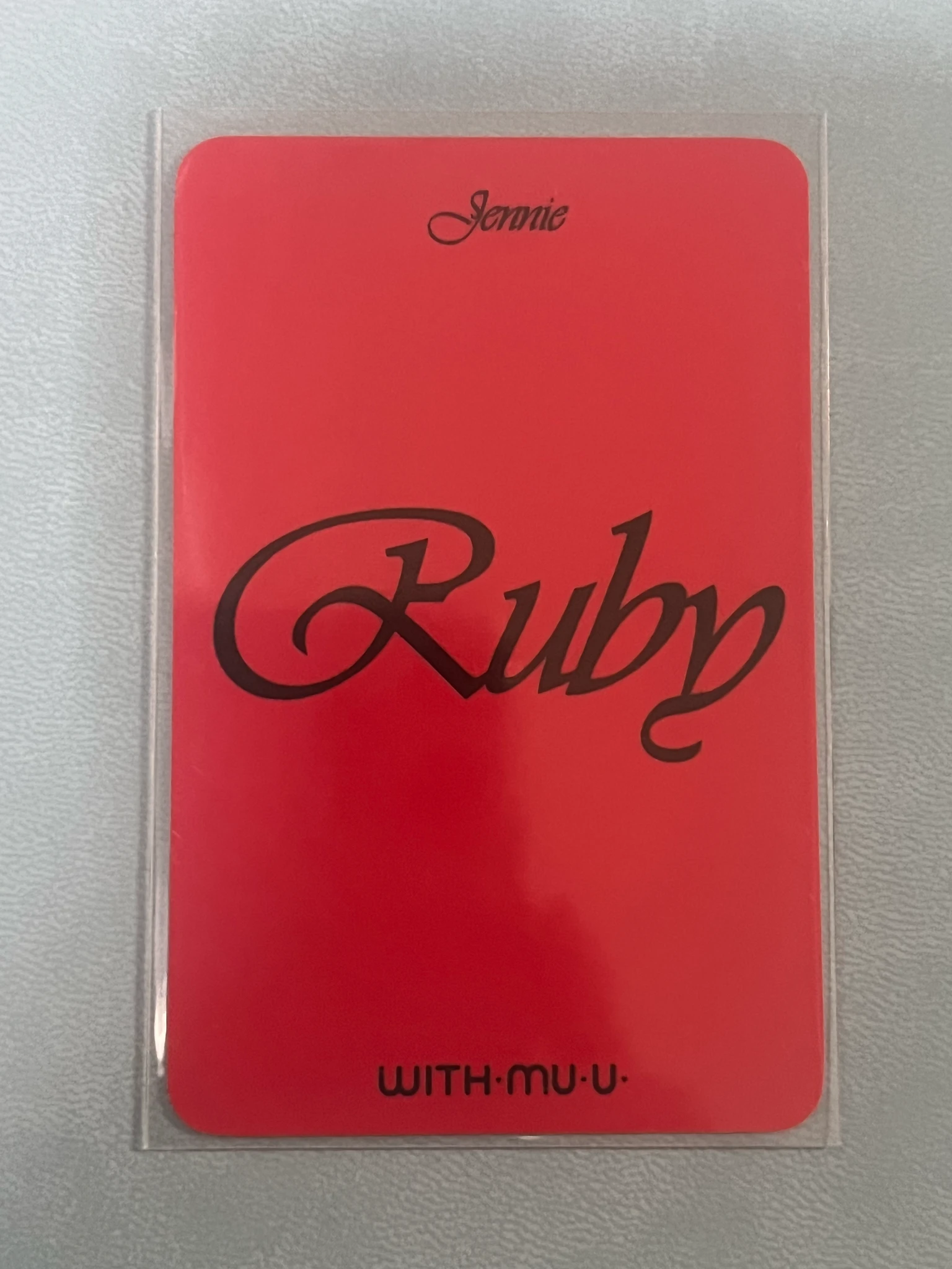 BLACKPINK Jennie Jennie - Jennie - Ruby Album withmuu fansign video call pre-order benefit listing photo 2