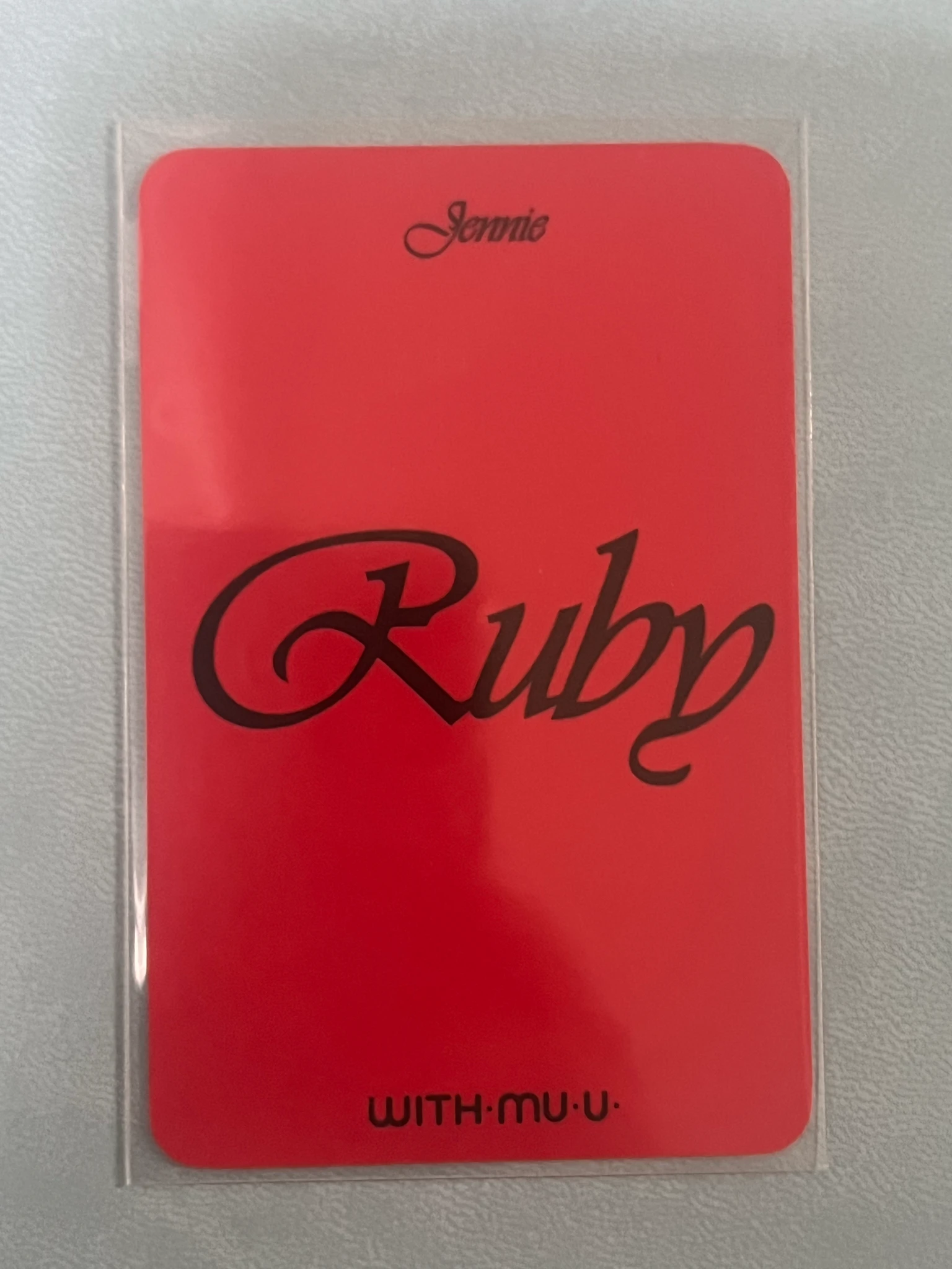 BLACKPINK Jennie Jennie - Jennie - Ruby Album withmuu fansign video call pre-order benefit listing photo 2