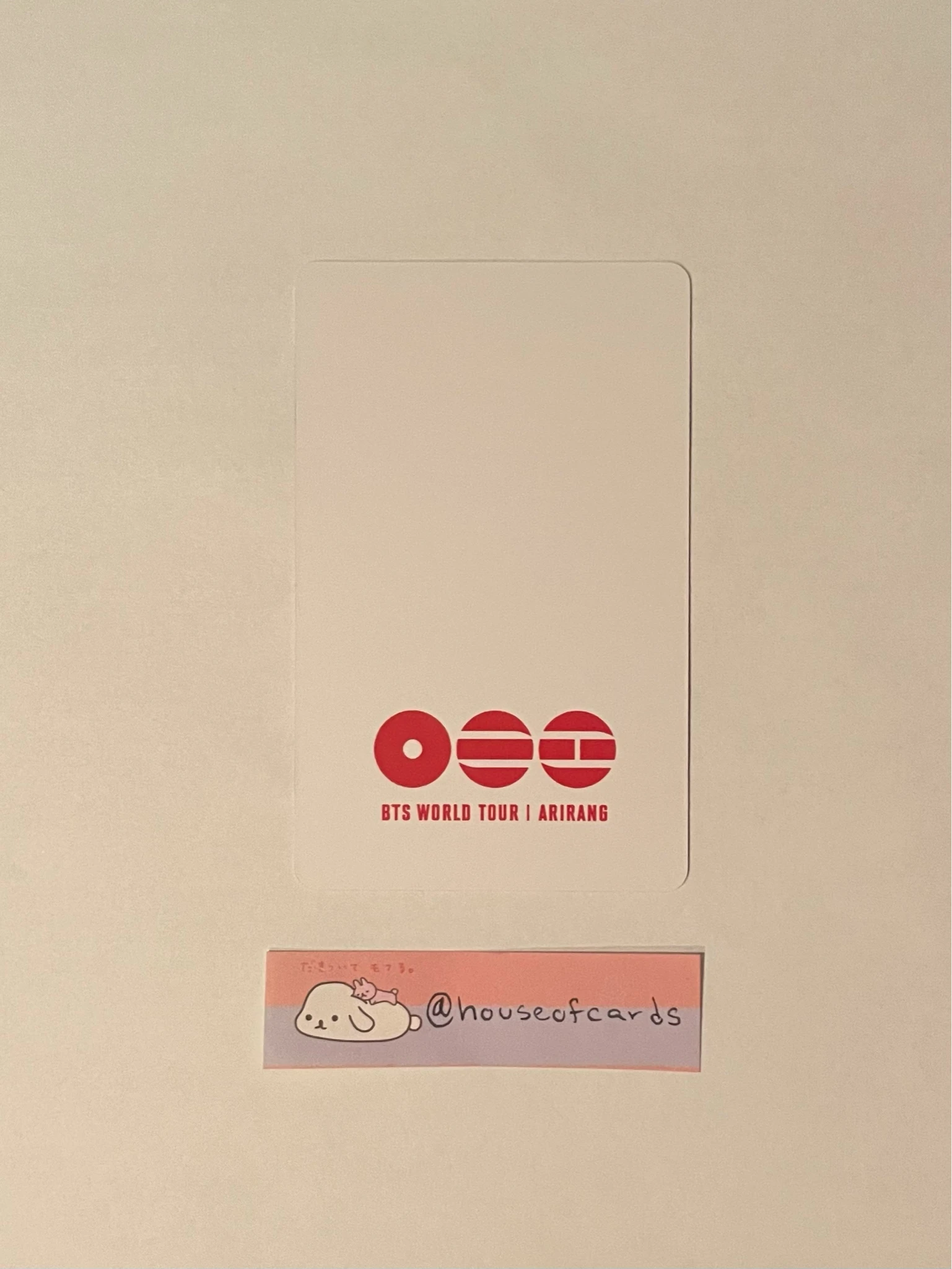 BTS V BTS - V - ARIRANG World Tour Event USA album pick-up lucky draw (LD) round 2 listing photo 2