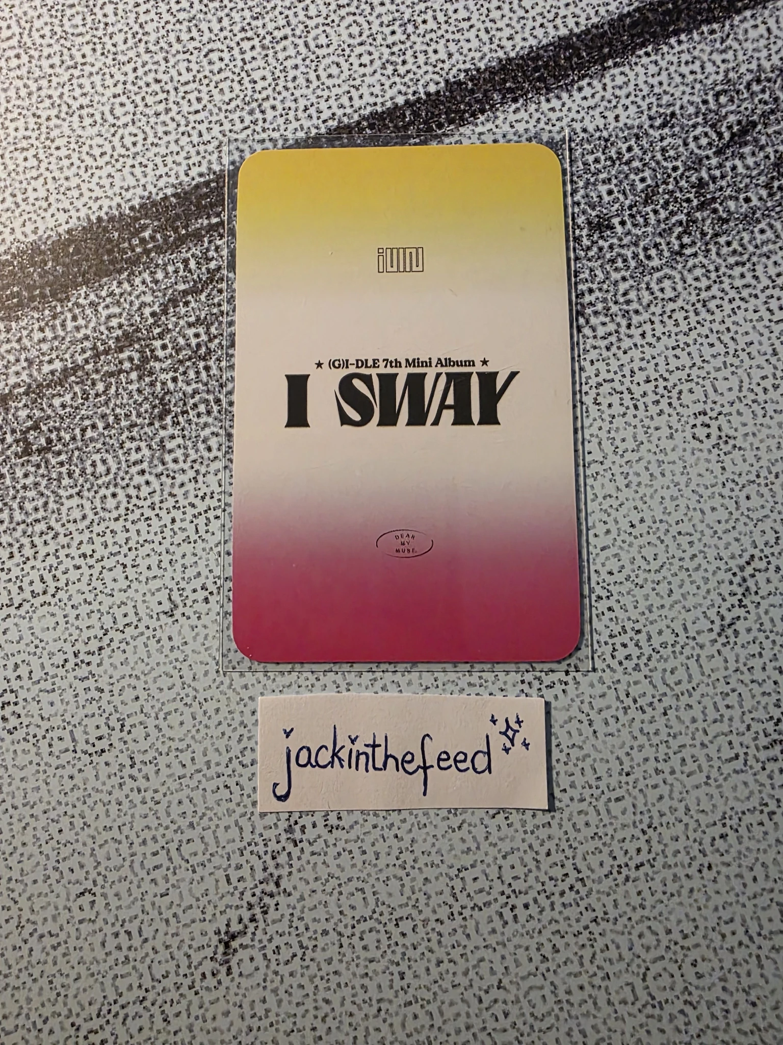 i-dle Miyeon i-dle - Miyeon - I Sway Album dear my muse (dmm) round 2 lucky draw (LD) bad image - replace listing photo 2