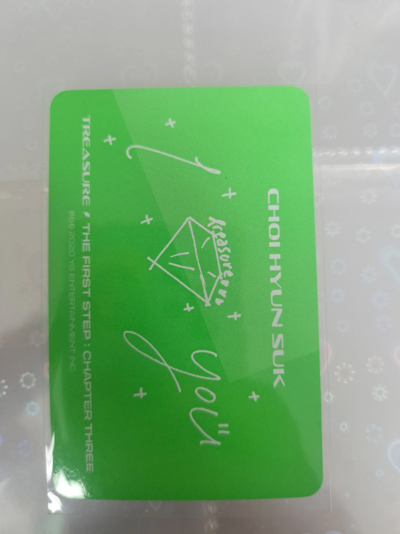 TREASURE Choi Hyunsuk TREASURE - Choi Hyunsuk - THE FIRST STEP: CHAPTER THREE Album album photocard white version version 1 listing photo 2