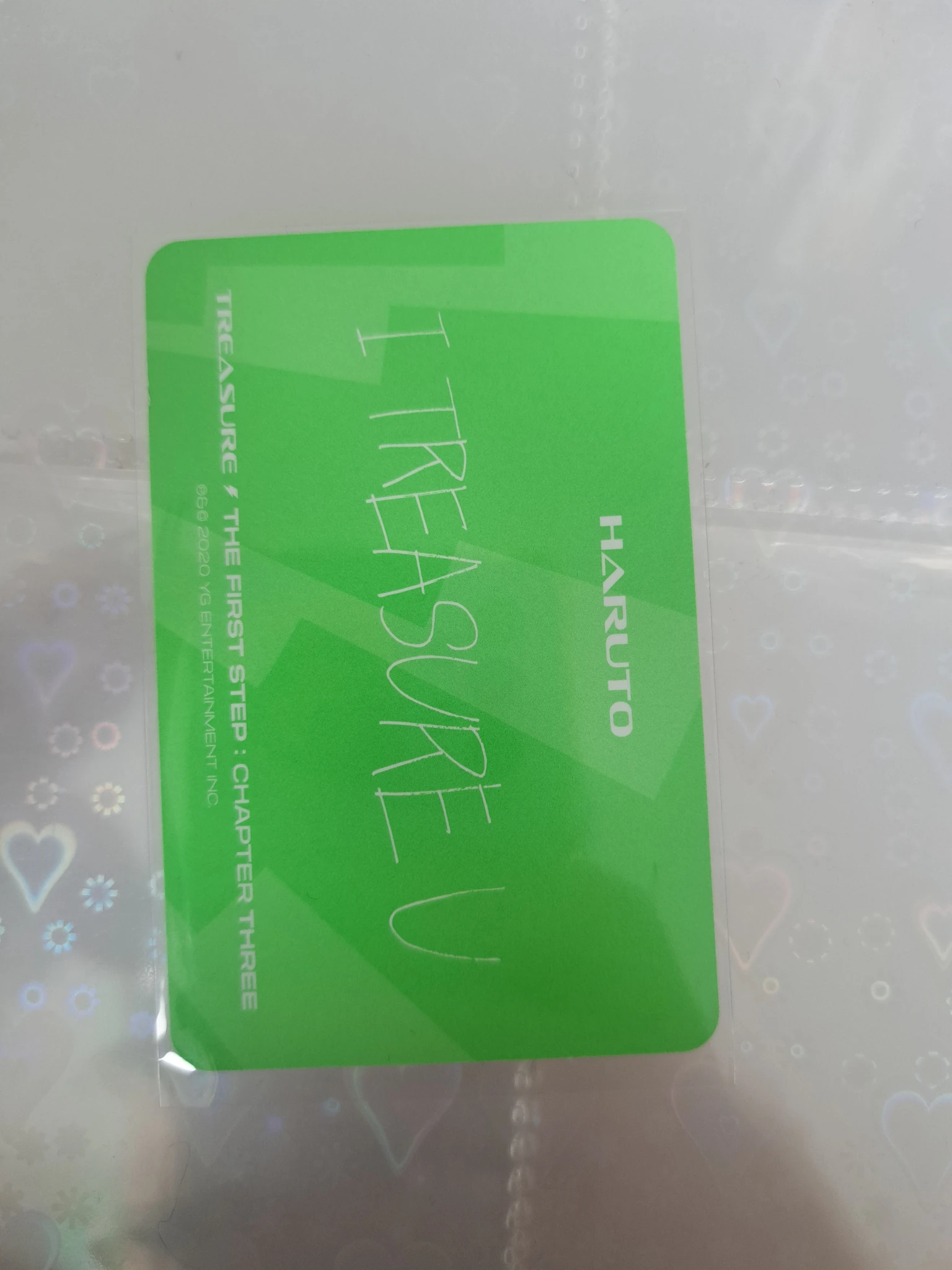 TREASURE Haruto TREASURE - Haruto - THE FIRST STEP: CHAPTER THREE Album album photocard white version version 2 concept photocard listing photo 2