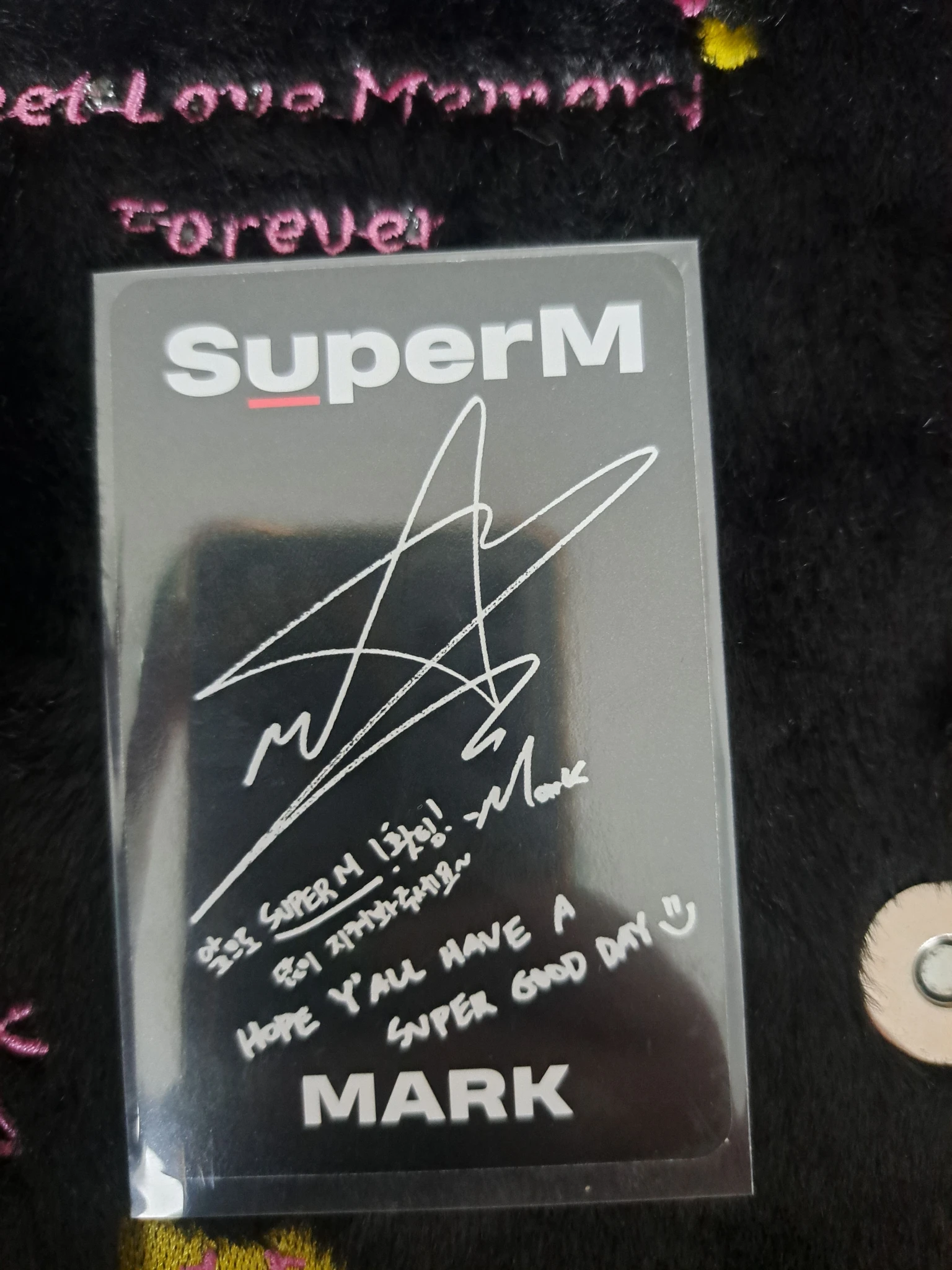 SuperM Mark SuperM - Mark - SuperM Album album photocard listing photo 2
