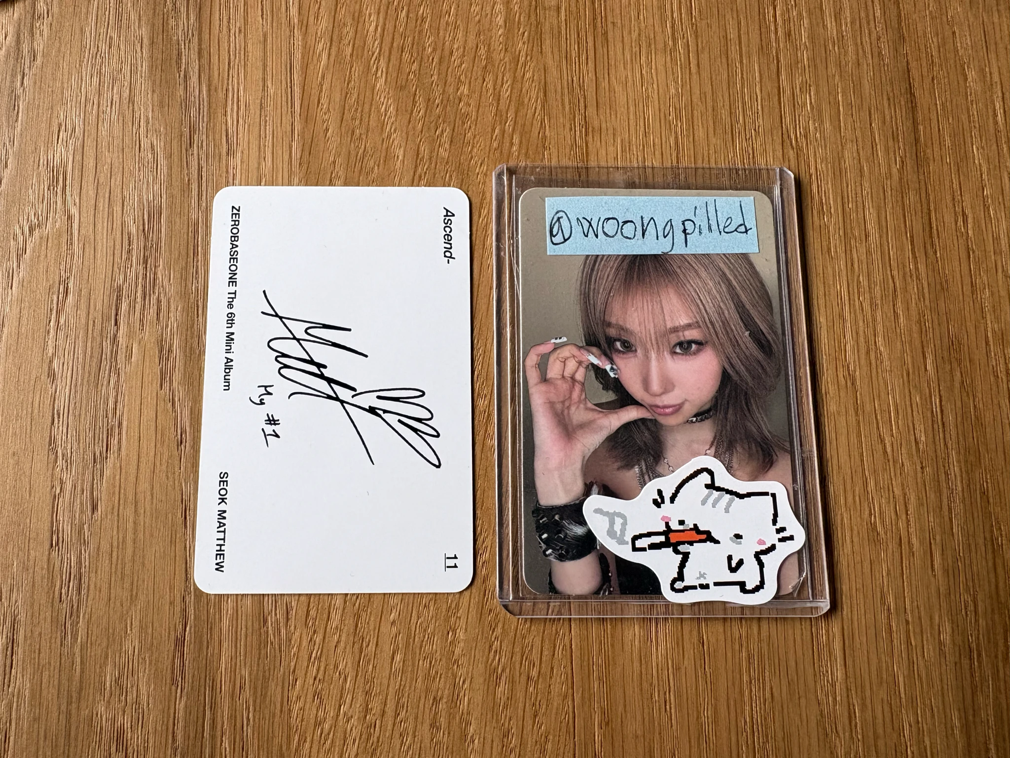 ZEROBASEONE Matthew ZEROBASEONE - Matthew - Ascend- Album album photocard 11 version listing photo 2